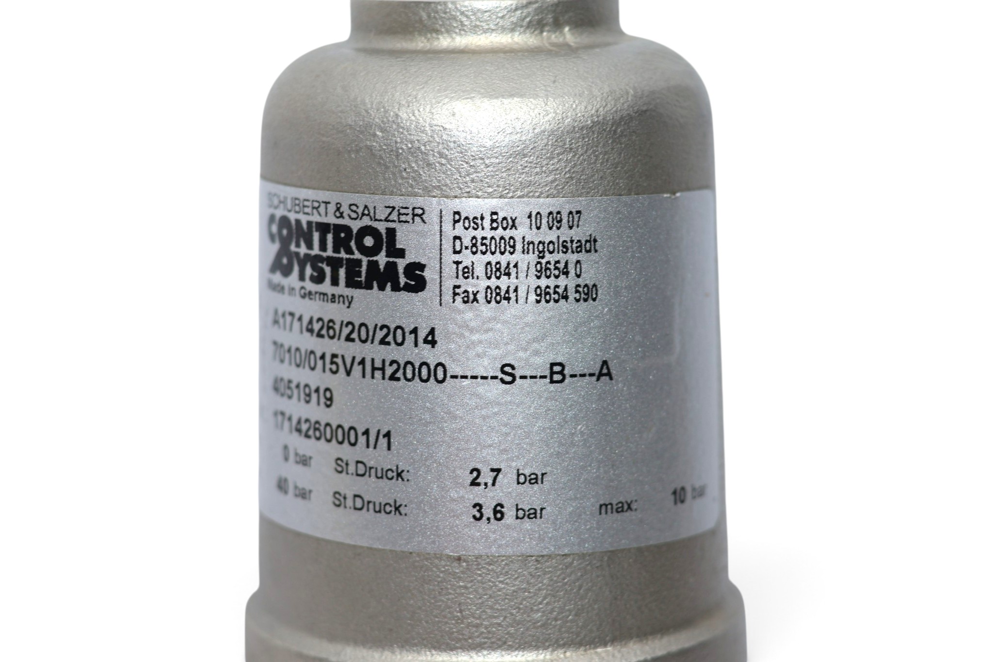 SCHUBERT&SALZER 7010 ANGLE SEAT VALVE 7010/015V1H2000…S…B…A (DN15) - Image 3