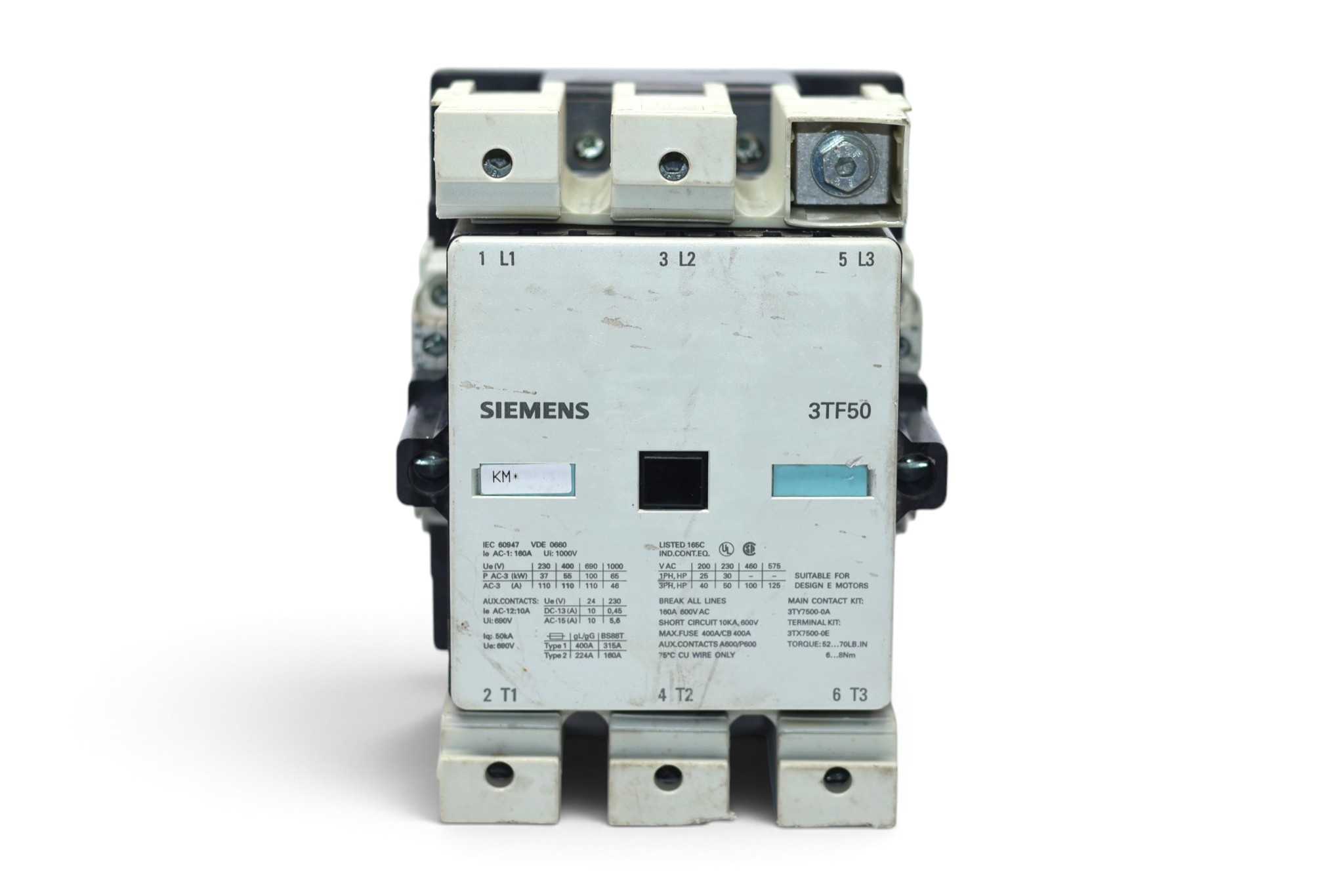 SIEMENS 3TF5022-0AF0 CONTACTOR (110 V) (75 Kw) - Image 4
