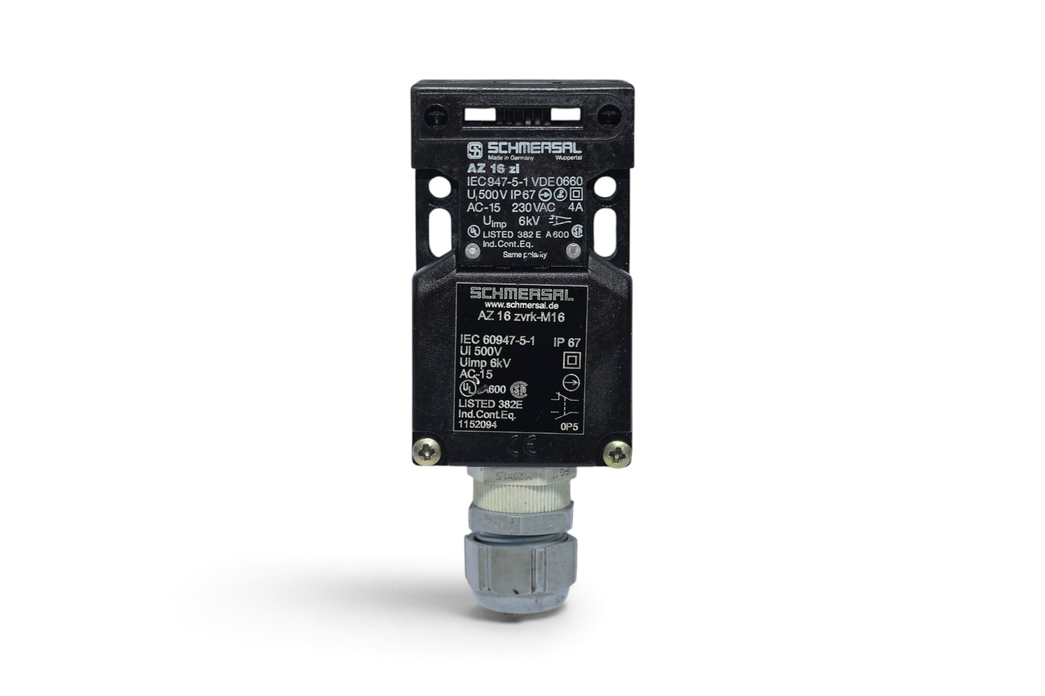 SCHMERSAL AZ 16 ZVRK-M16 Safety Switch 101152094 - Image 3