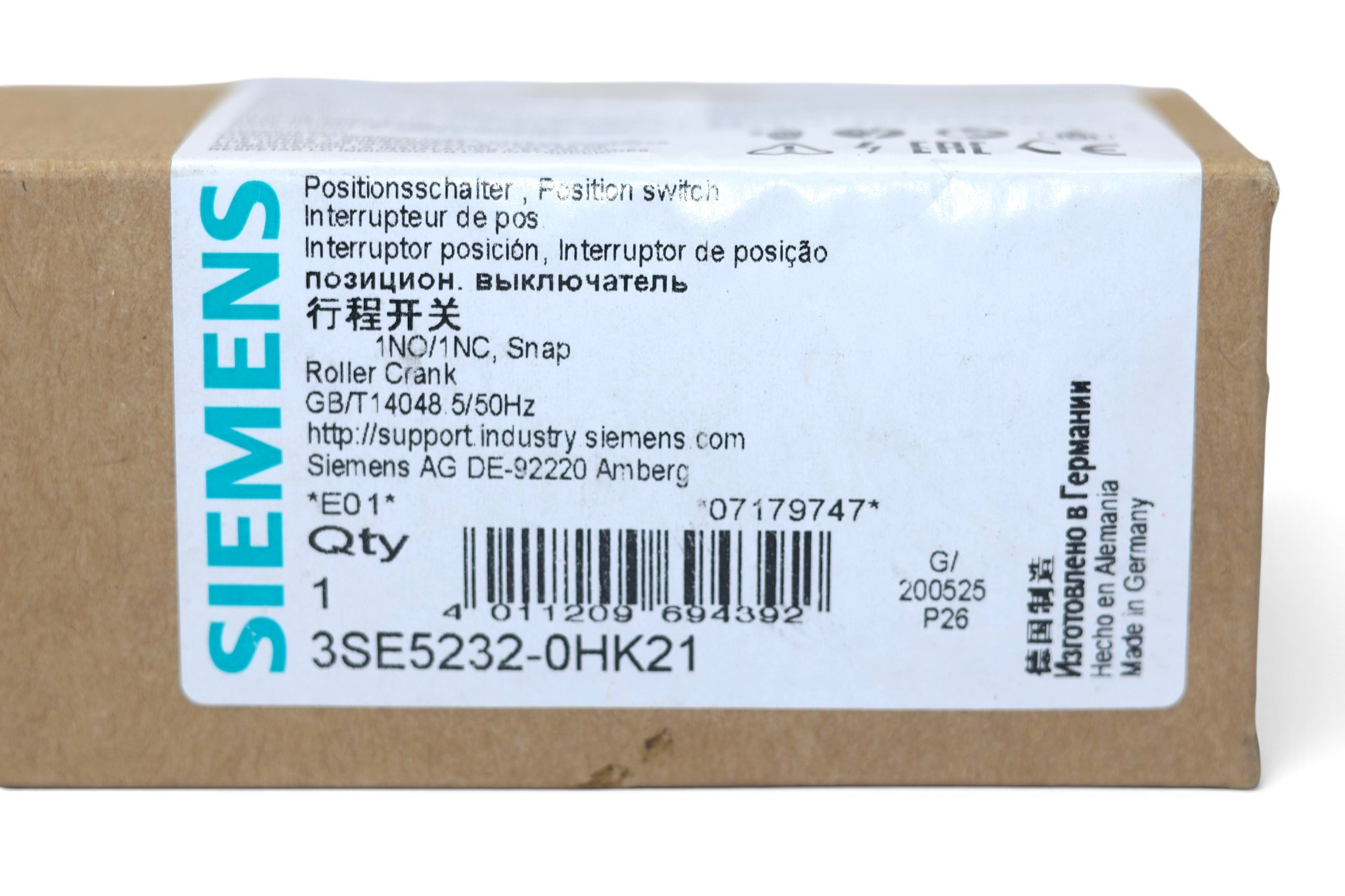 SIEMENS 3SE5232-0HK21 POSITION SWITCH - Image 2