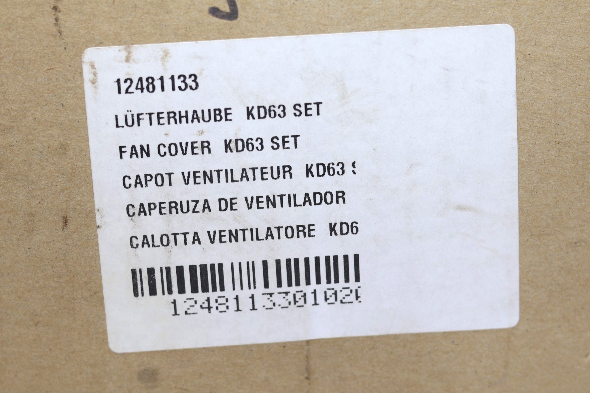 DEMAG KD63 FAN COVER SET 12481133 - Image 2