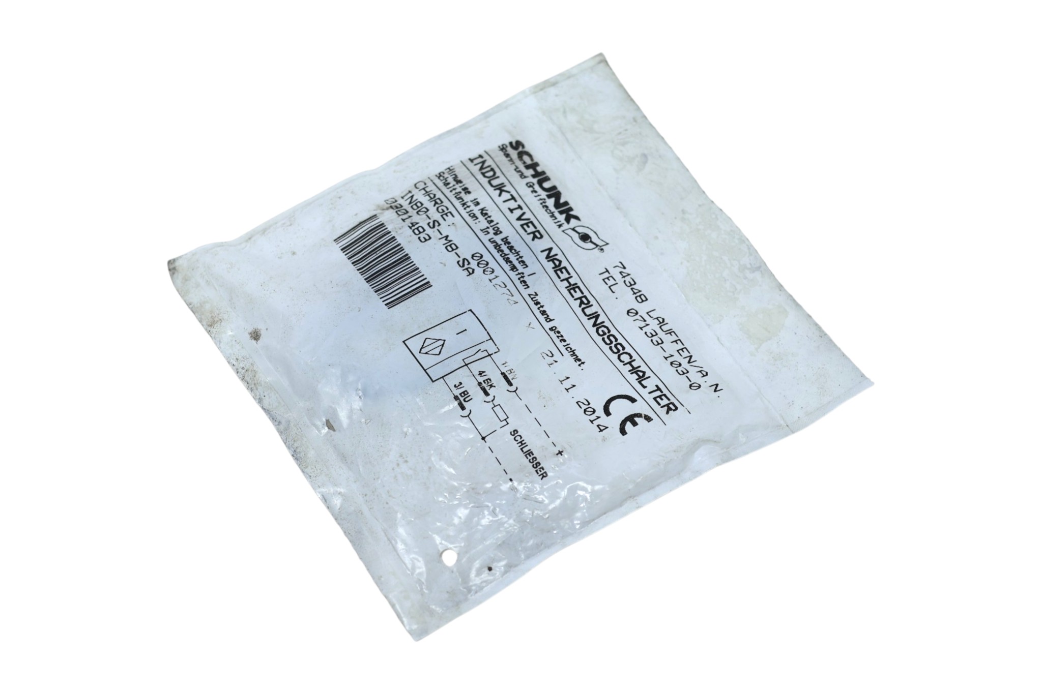 SCHUNK IN 80-S-M8-SA PROGRAMMABLE MAGNETIC SWITCH 030148 - Image 3