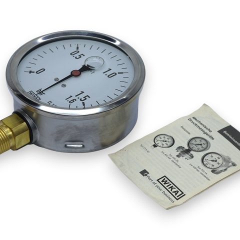 WIKA 213.53.100 LIQUID FILLED GAUGE 9022554 (0...1.6 bar)