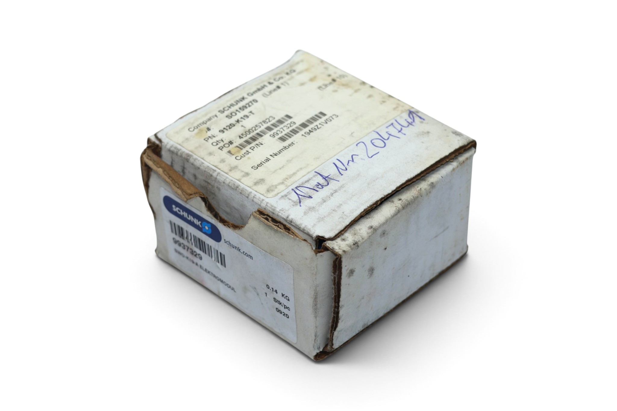 SCHUNK SWO-K19-A ELECTRIC FEED-THROUGH MODULE 9937329 - Image 6