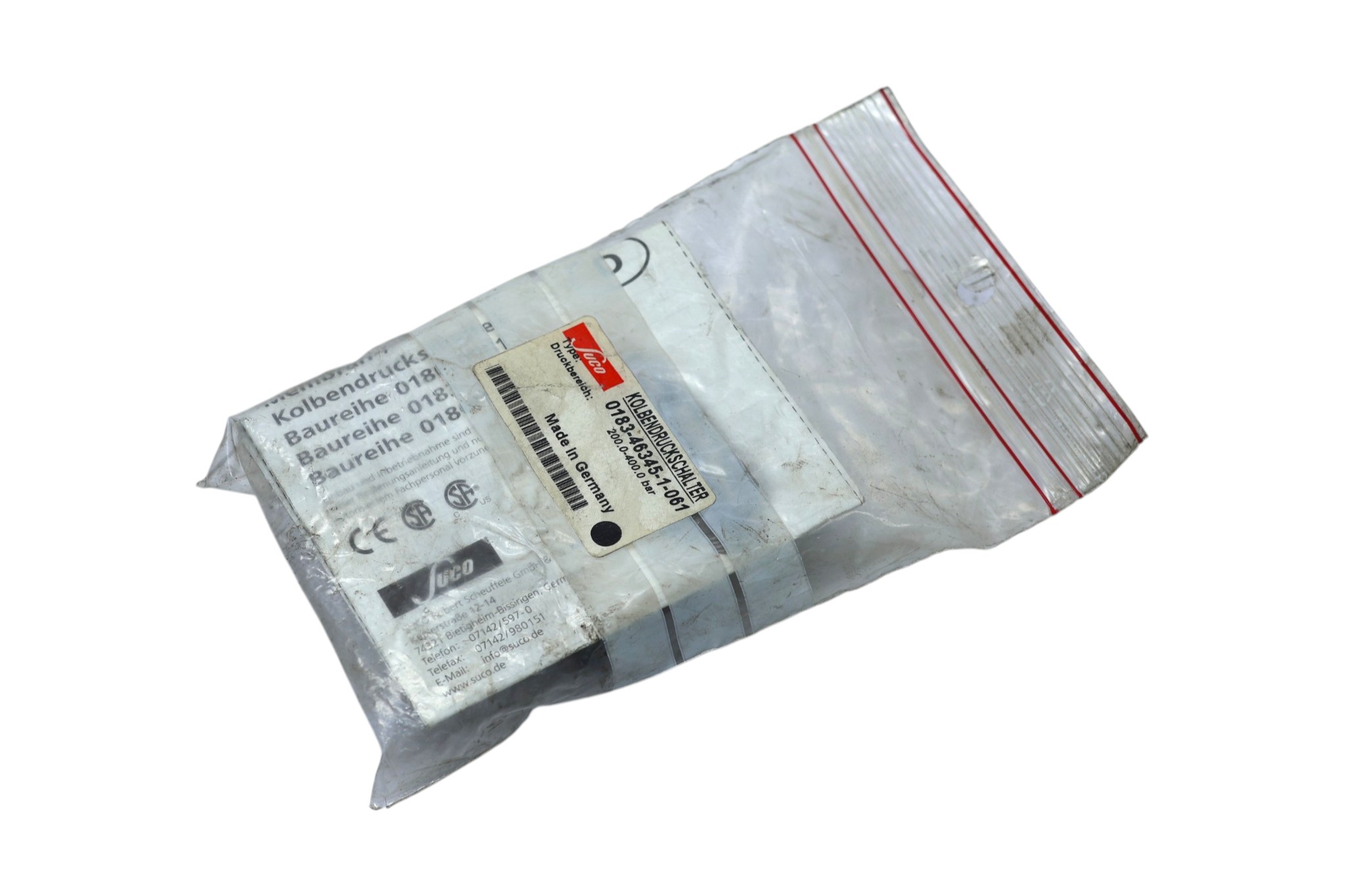 SUCO 0183-46345-1-061 PRESSURE SWITCH (200…400 bar) - Image 8