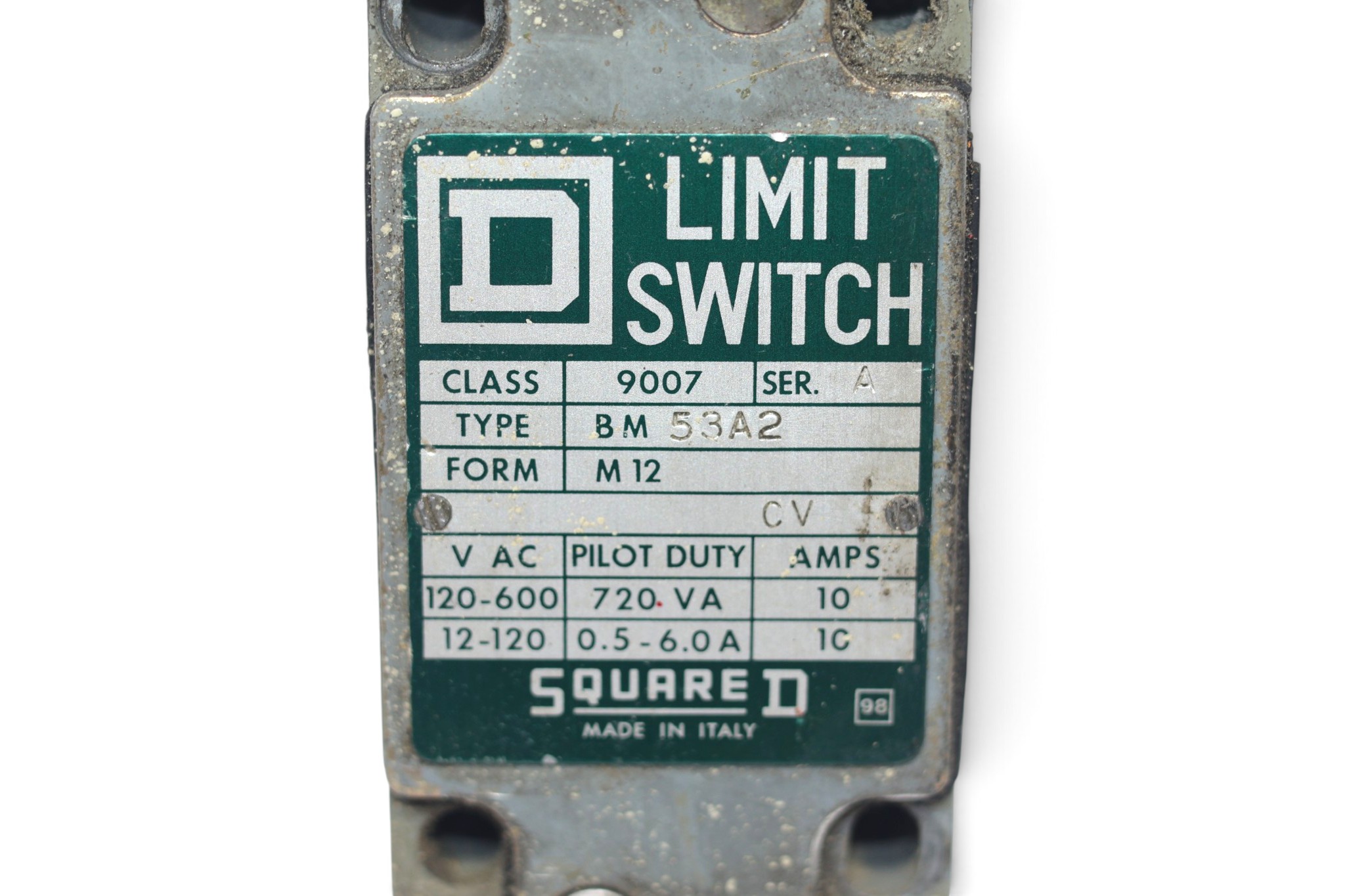 SQUARE D CLASS 9007 LIMIT SWITCH BM 53A2 - Image 2