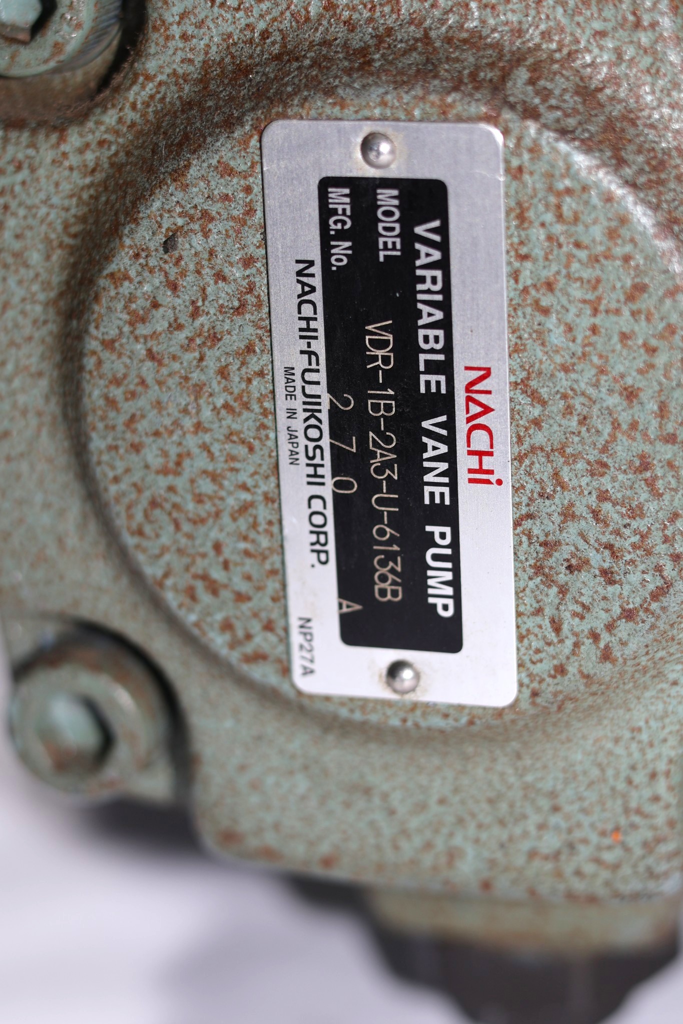 NACHI VDR-1B-2A3-U-6136B VANE PUMP - Image 4