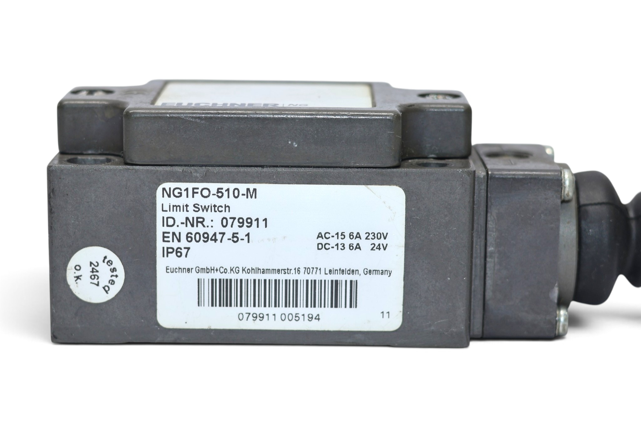 EUCHNER NG1FO-510-M POSITION SWITCH 079911 - Image 2
