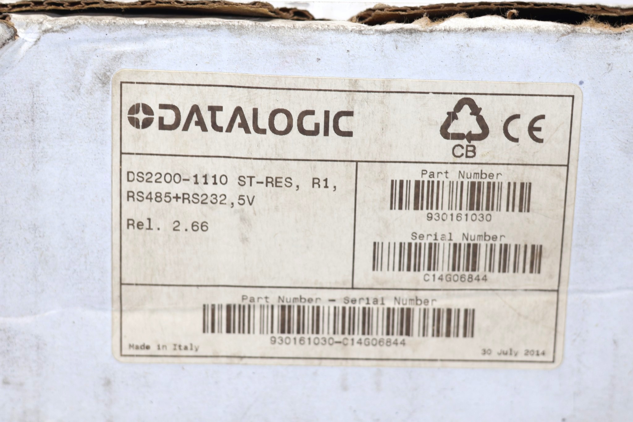 DATALOGIC DS2200-1110 BARCODE SCANNER 930161030 - Image 2