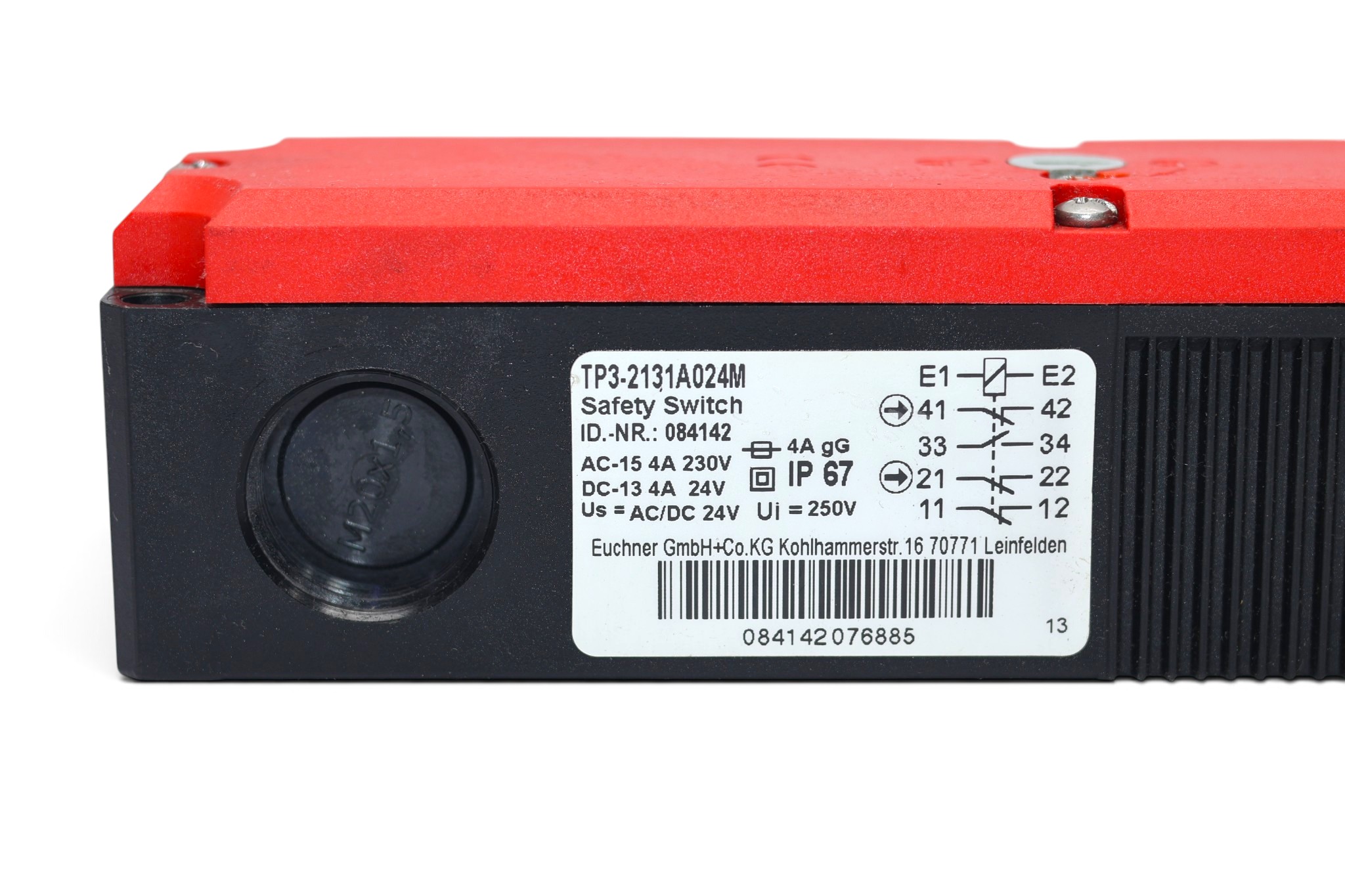 EUCHNER TP3-2131A024M SAFETY SWITCH 084142 - Image 3