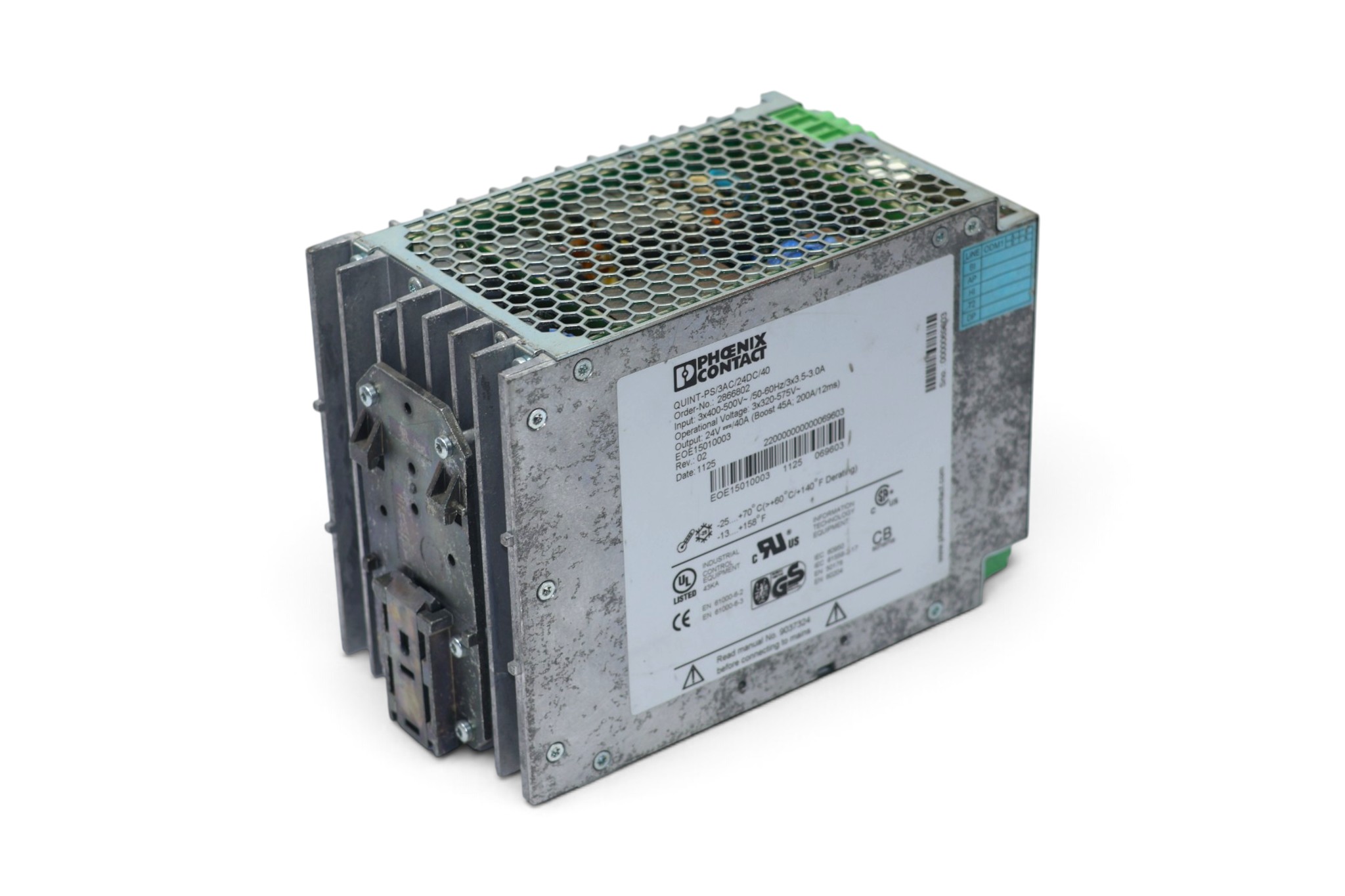 PHOENIX CONTACT QUINT-PS/3AC/24DC/40 POWER SUPPLY 2866802 (40A) - Image 4