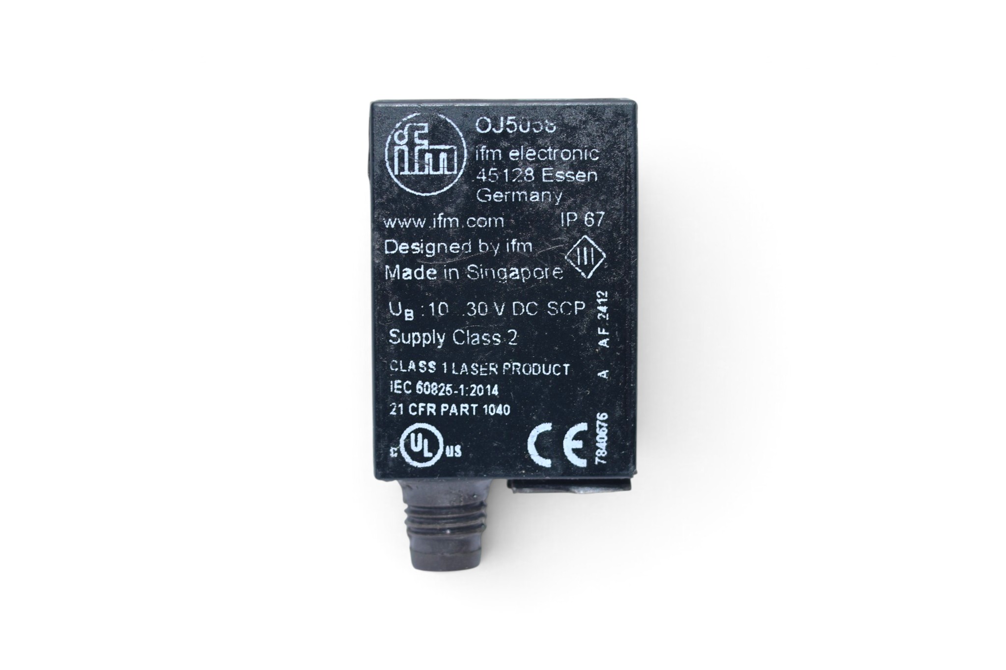 IFM OJ5058 LASER DIFFUSE REFLECTION SENSOR OJHLFPKG/SO/AS - Image 2