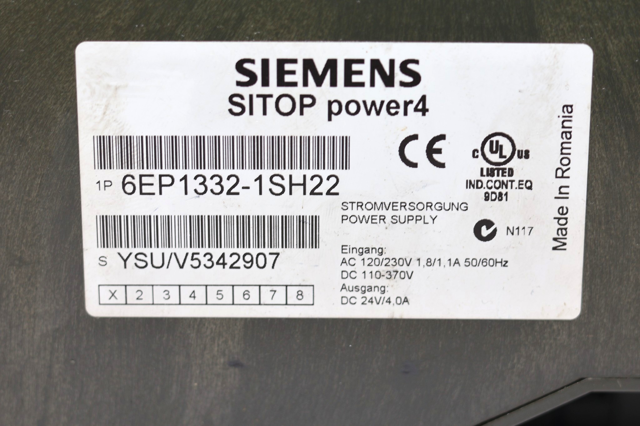 SIEMENS 6EP1332-1SH22 SITOP POWER - Image 2