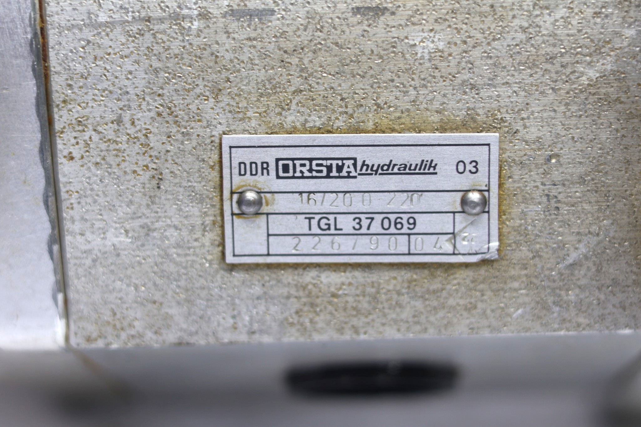 ORSTA 16/20.0-220 HYDRAULIC PUMP TGL 37069 - Image 2