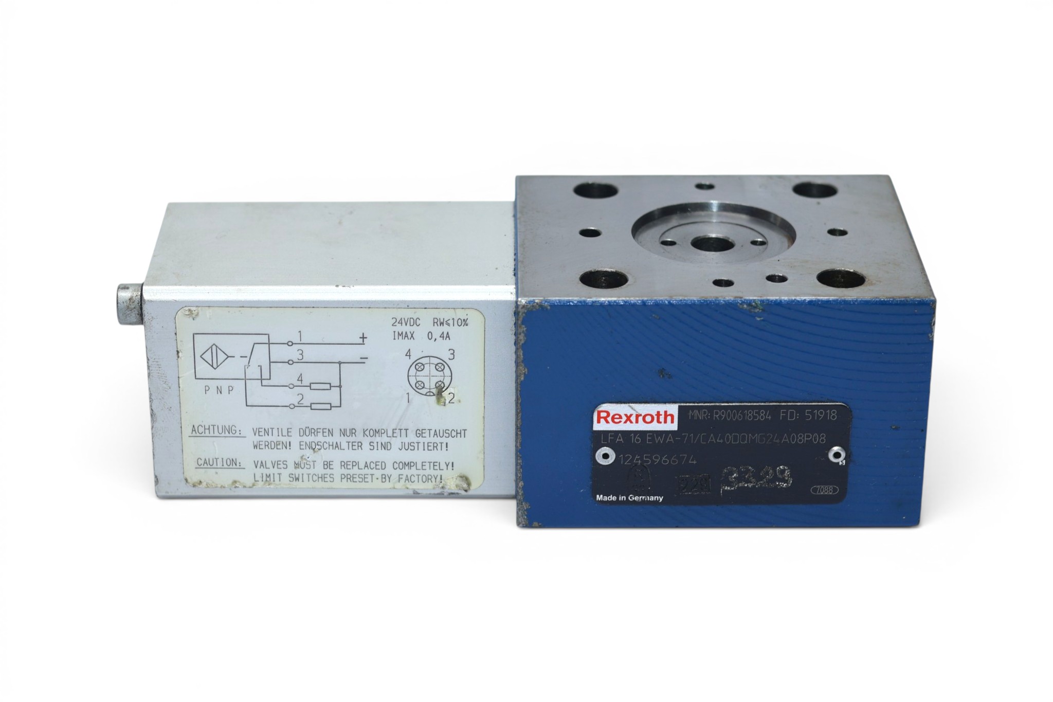 REXROTH R900618584 LOGIC COVER LFA16EWA-71/CA40DQMG24A08P08 - Image 4