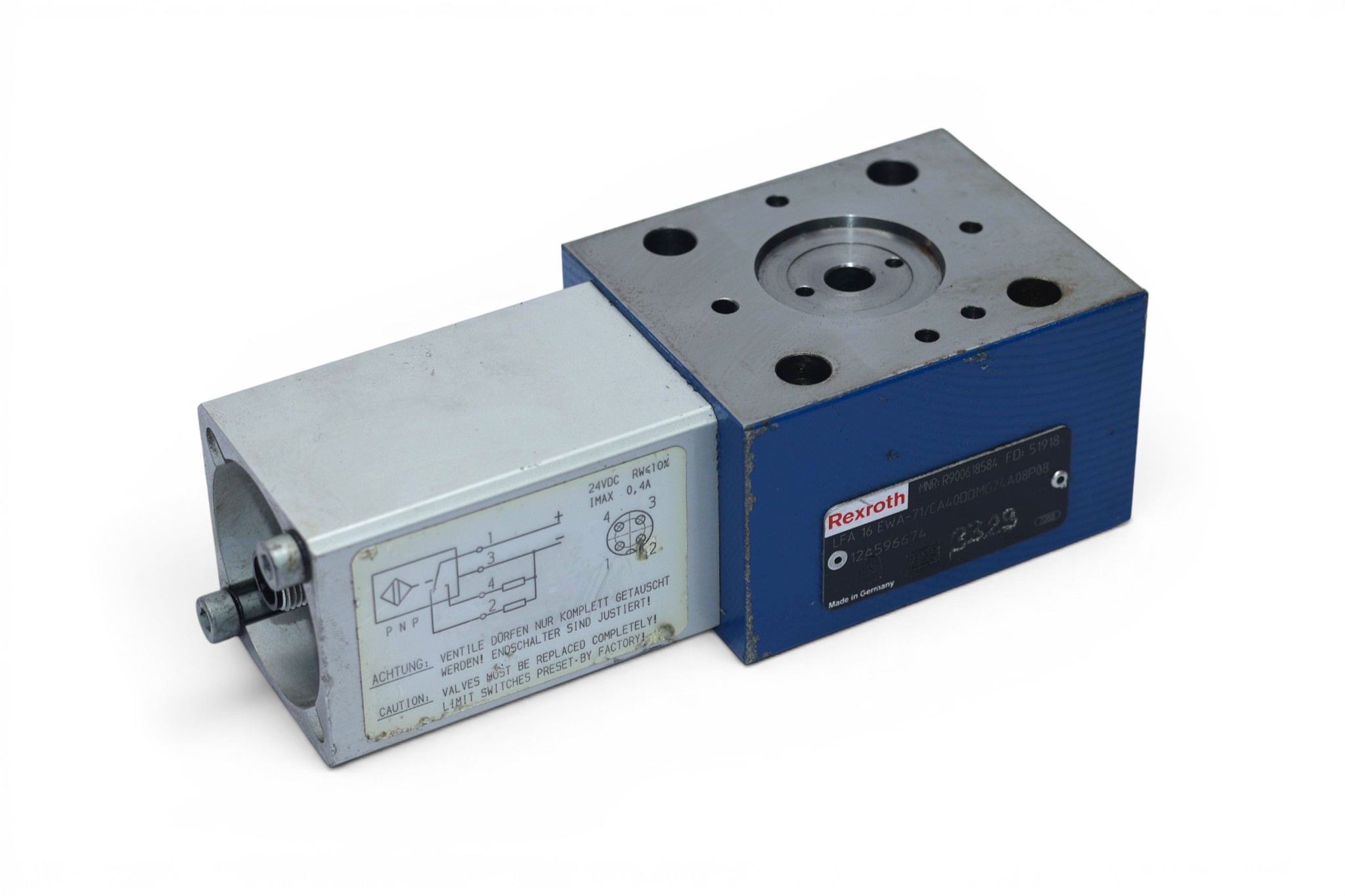 REXROTH R900618584 LOGIC COVER LFA16EWA-71/CA40DQMG24A08P08