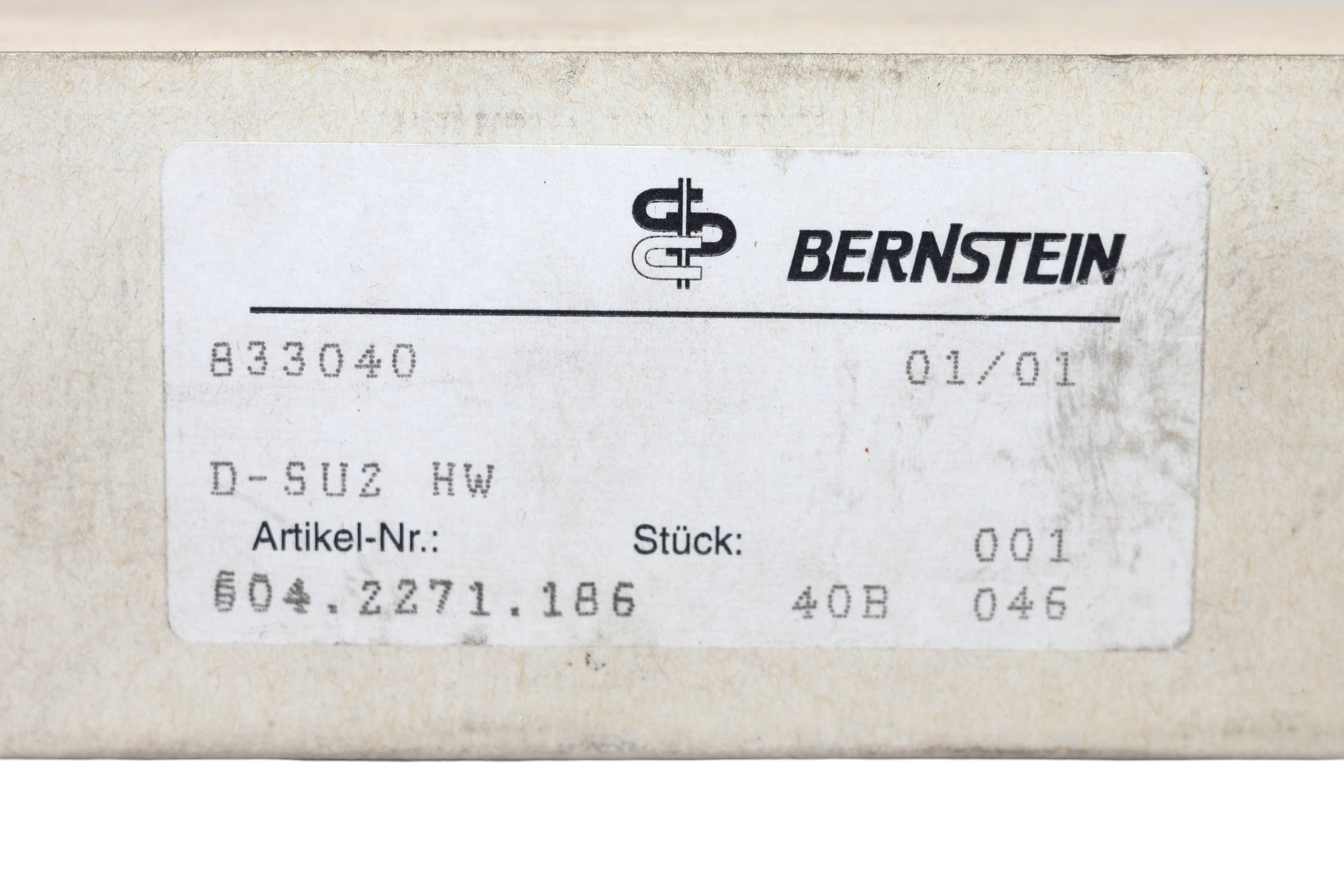BERNSTEIN D-SU2 HW LIMIT SWITCH 604.2271.186 - Image 2