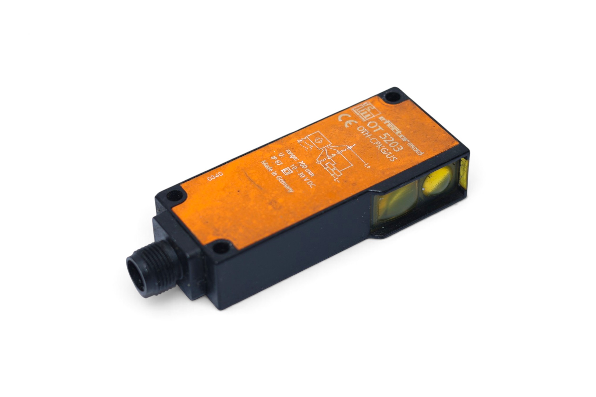 IFM OT5203 DIFFUSE PHOTOELECTRIC SENSOR OTH-CPKG/US-100-DPX
