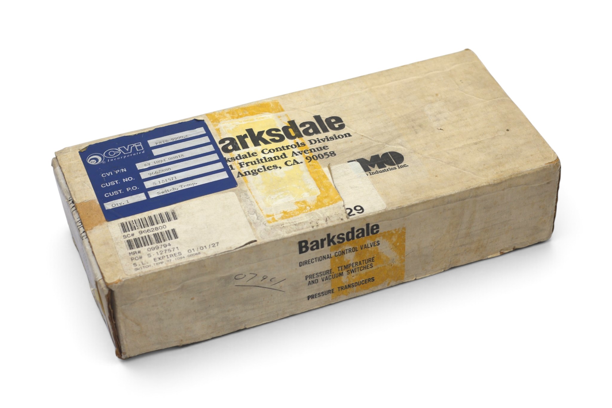 BARKSDALE MT1H-H351S TEMPERATURE SWITCH - Image 7