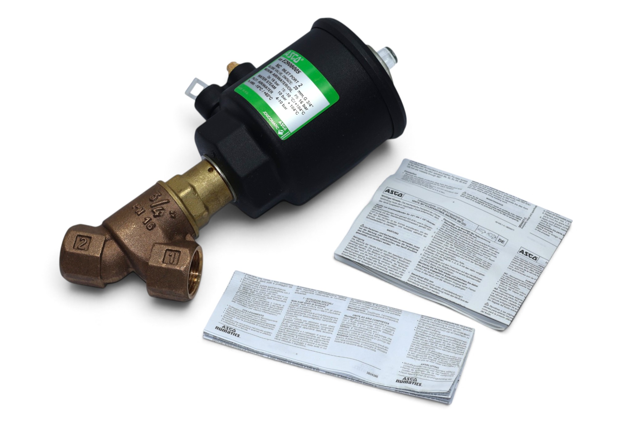 ASCO E290B005 ANGLE SEAT VALVE