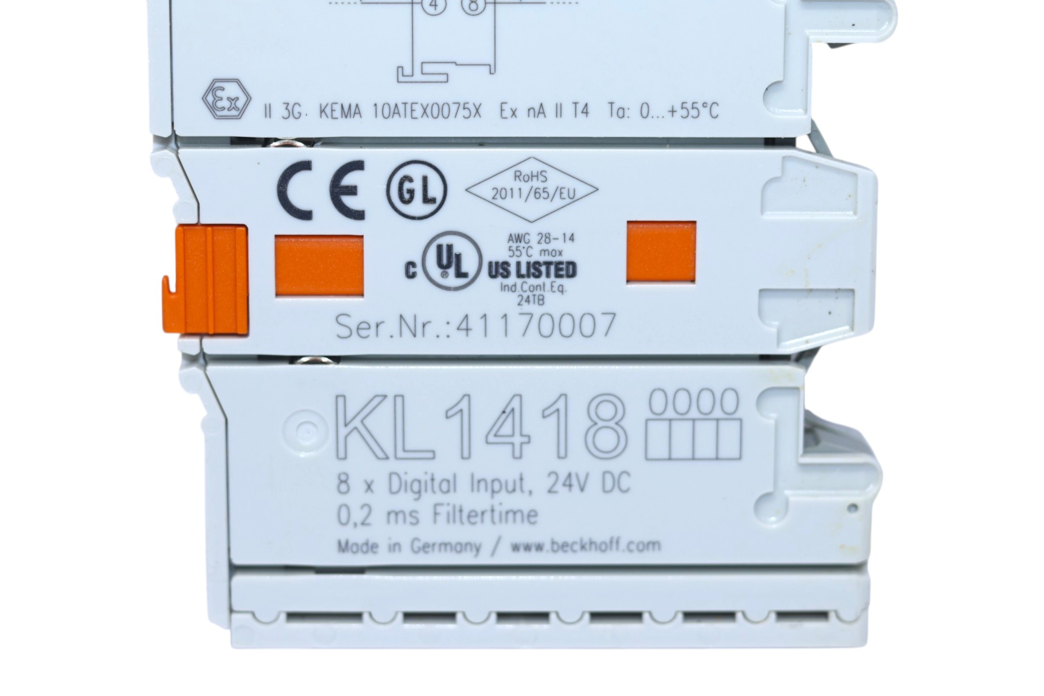 BECKHOFF KL1418 8-CHANNEL DIGITAL INPUT - Image 2