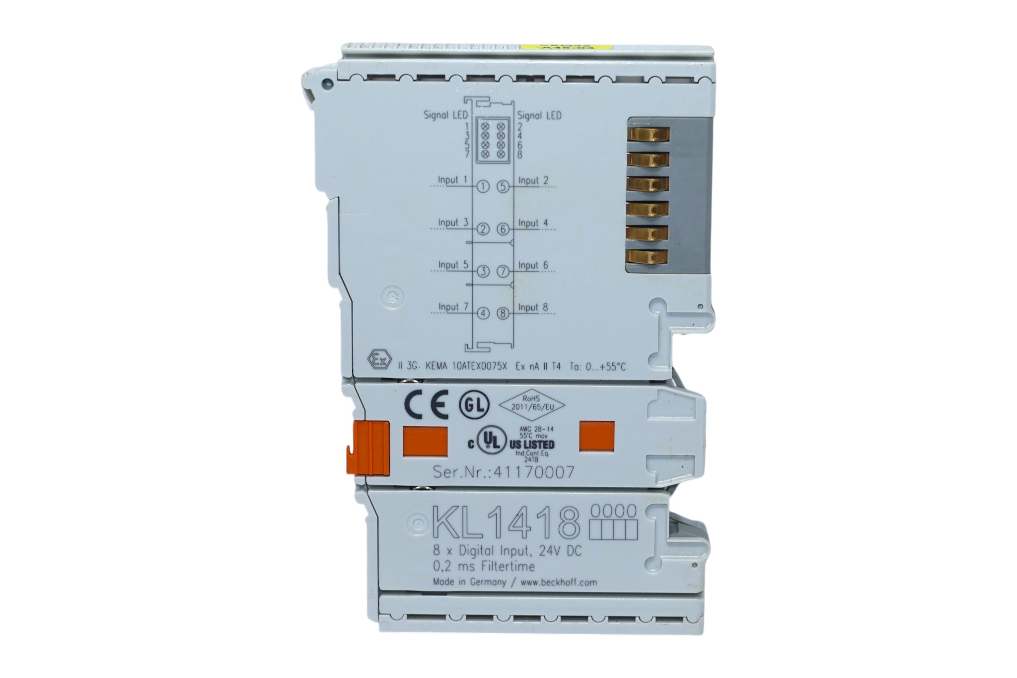 BECKHOFF KL1418 8-CHANNEL DIGITAL INPUT - Image 3
