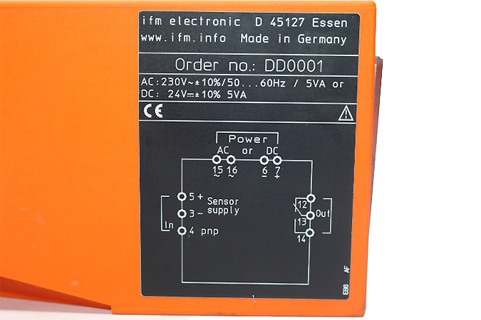 IFM DD0001 Evaluation unit for speed monitoring D100/230VAC - Image 2