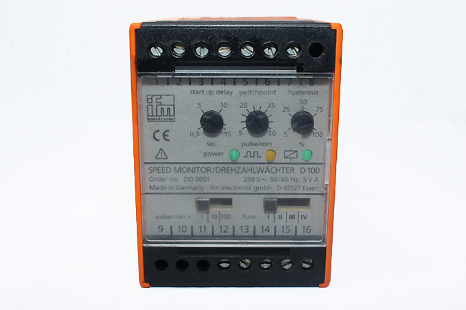 IFM DD0001 Evaluation unit for speed monitoring D100/230VAC - Image 3
