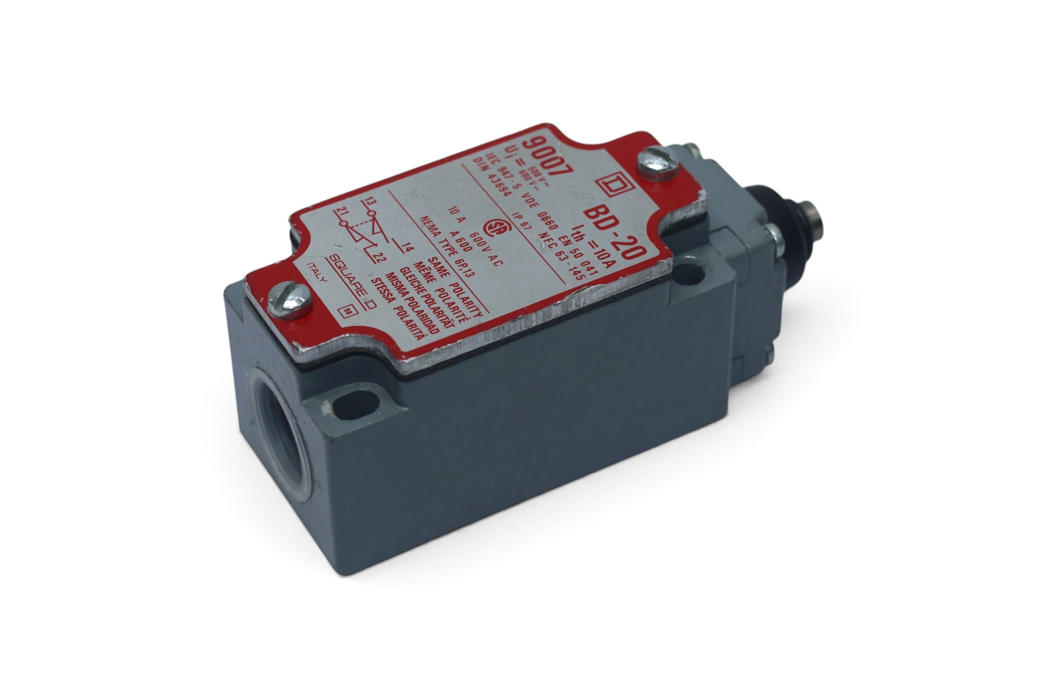 SQUARE D CLASS 9007 LIMIT SWITCH BD-20 - Image 4