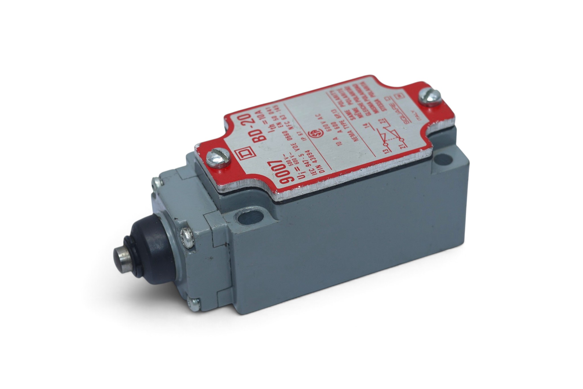 SQUARE D CLASS 9007 LIMIT SWITCH BD-20