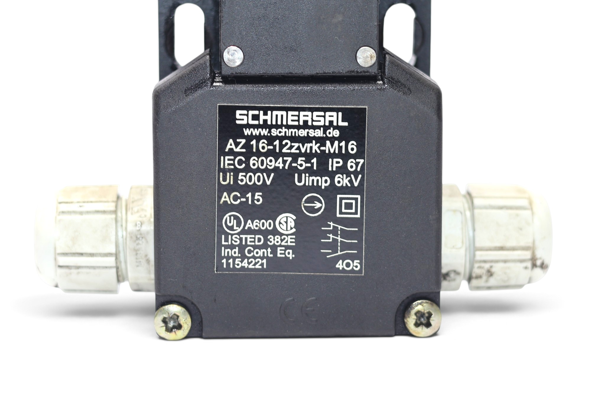 SCHMERSAL AZ 16-12ZVRK-M16 SAFETY SWITCH 101154221 - Image 2