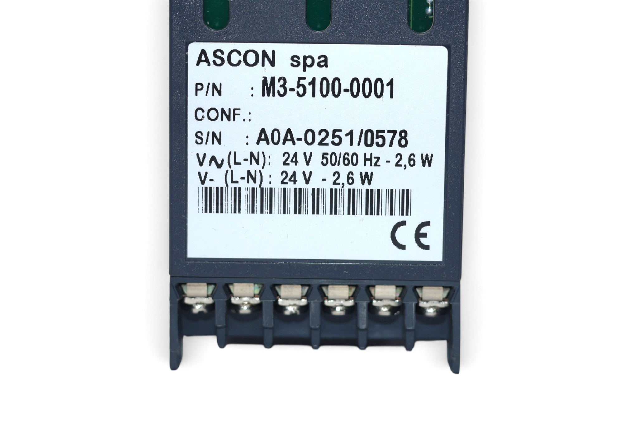 ASCON M3-5100-0100 TEMPERATURE CONTROLLER - Image 2