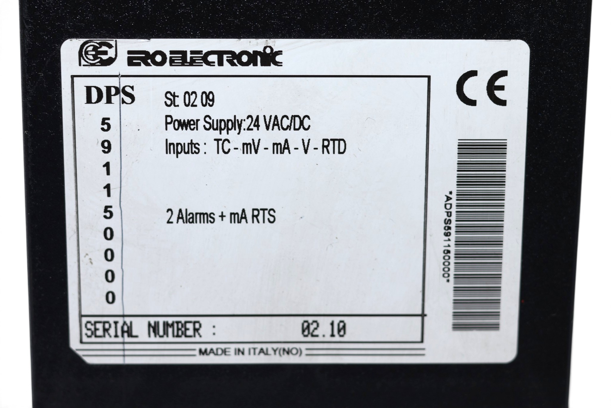 ERO ELECTRONIC 02 09 TEMPERATURE CONTROLLER DPS591150000 - Image 2