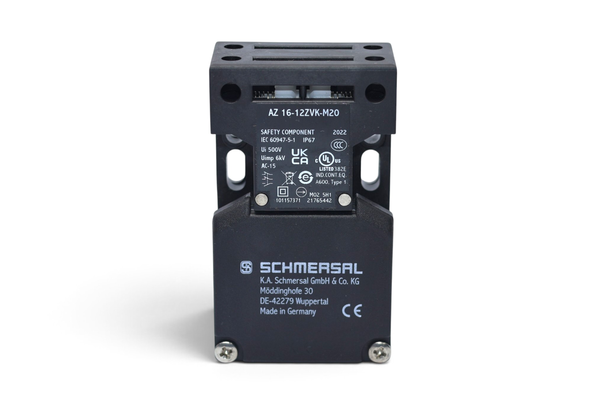 SCHMERSAL AZ 16-12ZVK-M20 SOLENOID INTERLOCK 101157371 - Image 3
