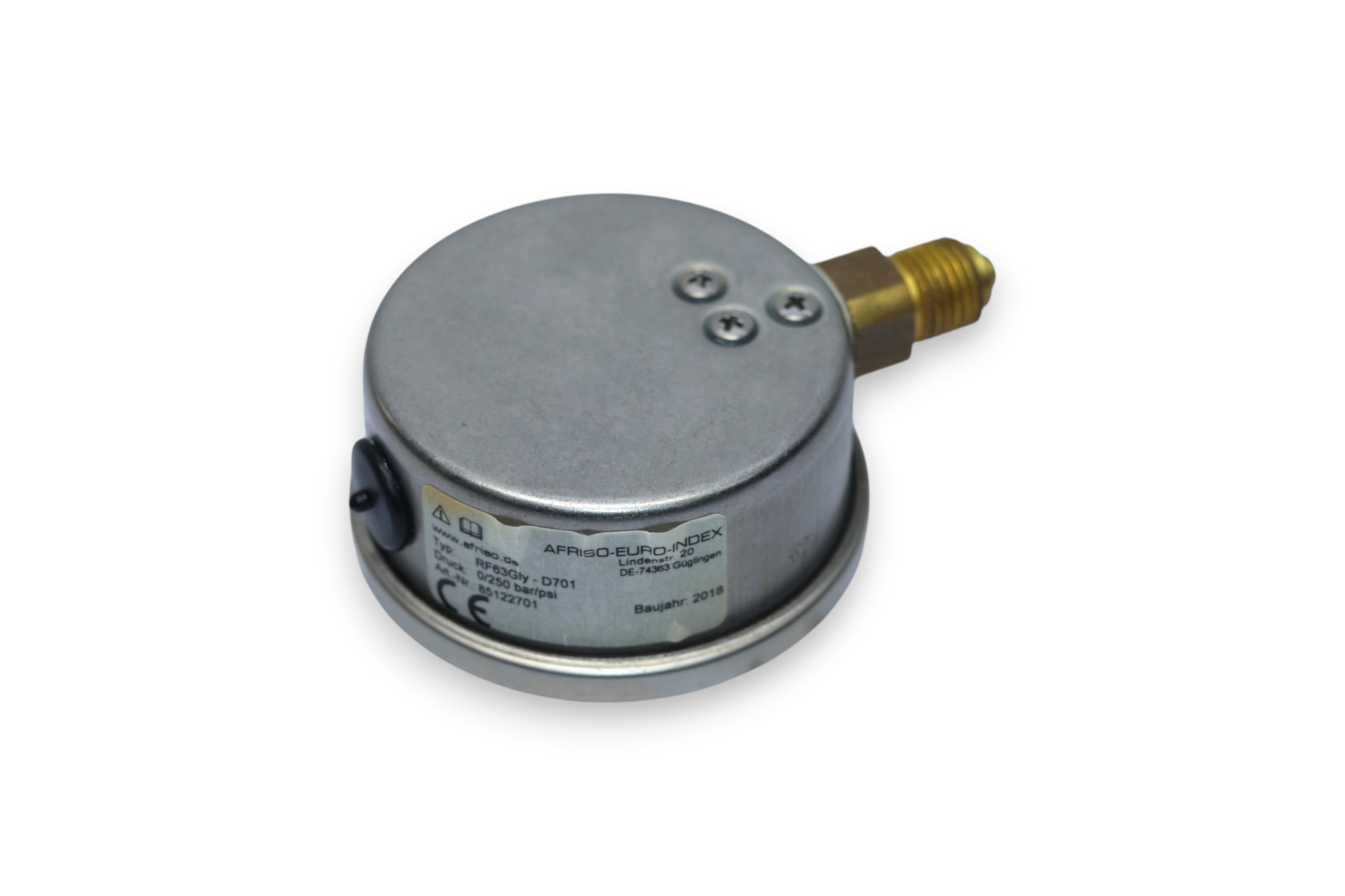 AFRISO RF 63 Gly PRESSURE GAUGE 85122701 (0…250 bar) - Image 6