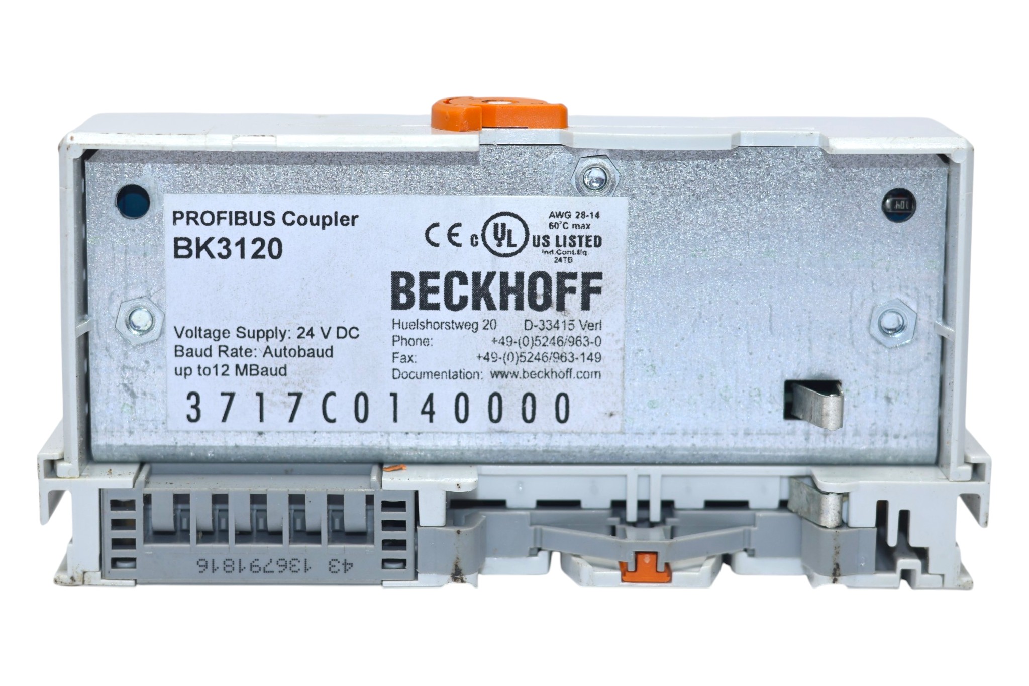 BECKHOFF BK3120 PROFIBUS PLUS BUS COUPLER - Image 2