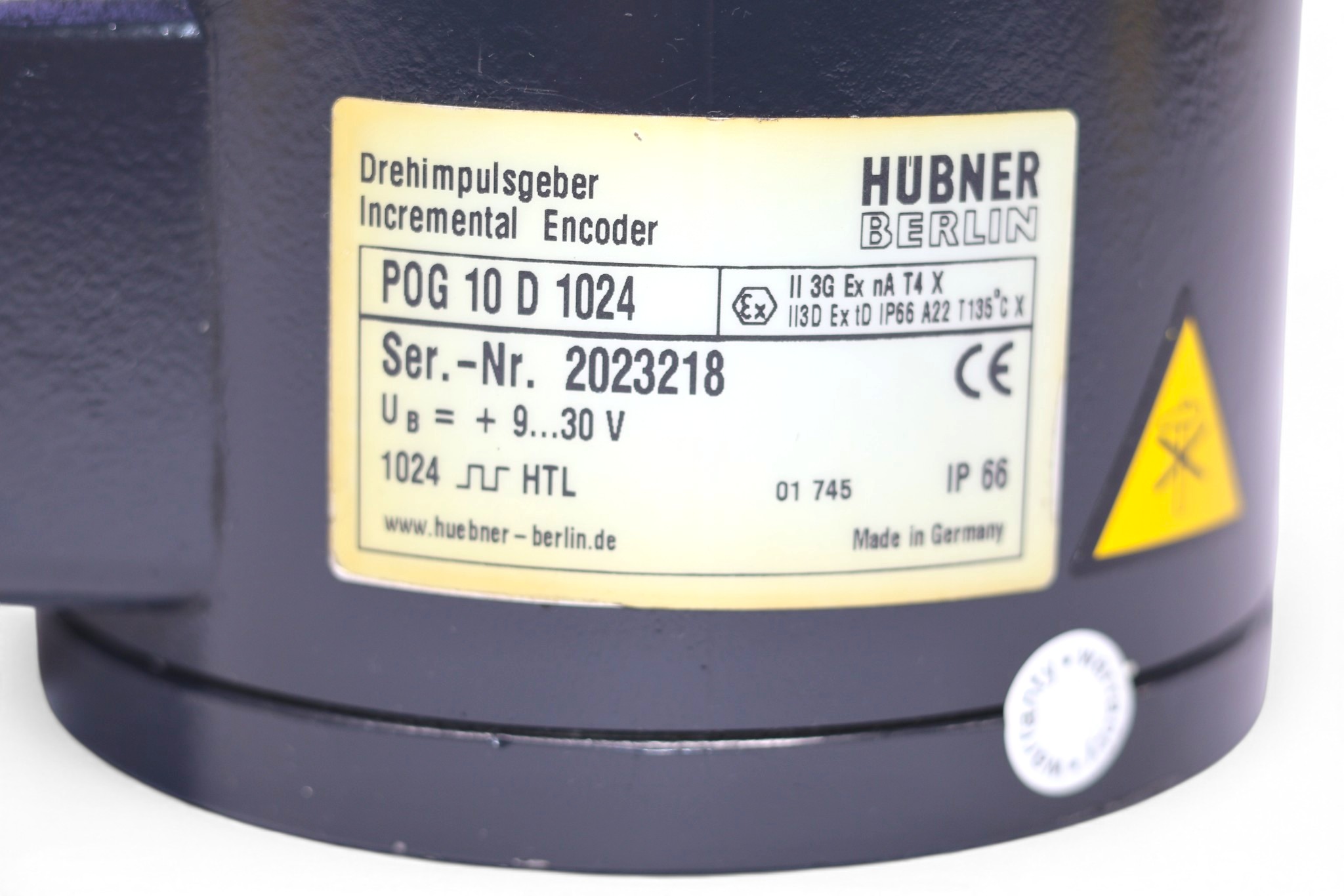 HUBNER POG 10 D 1024 INCREMENTAL ENCODER - Image 2