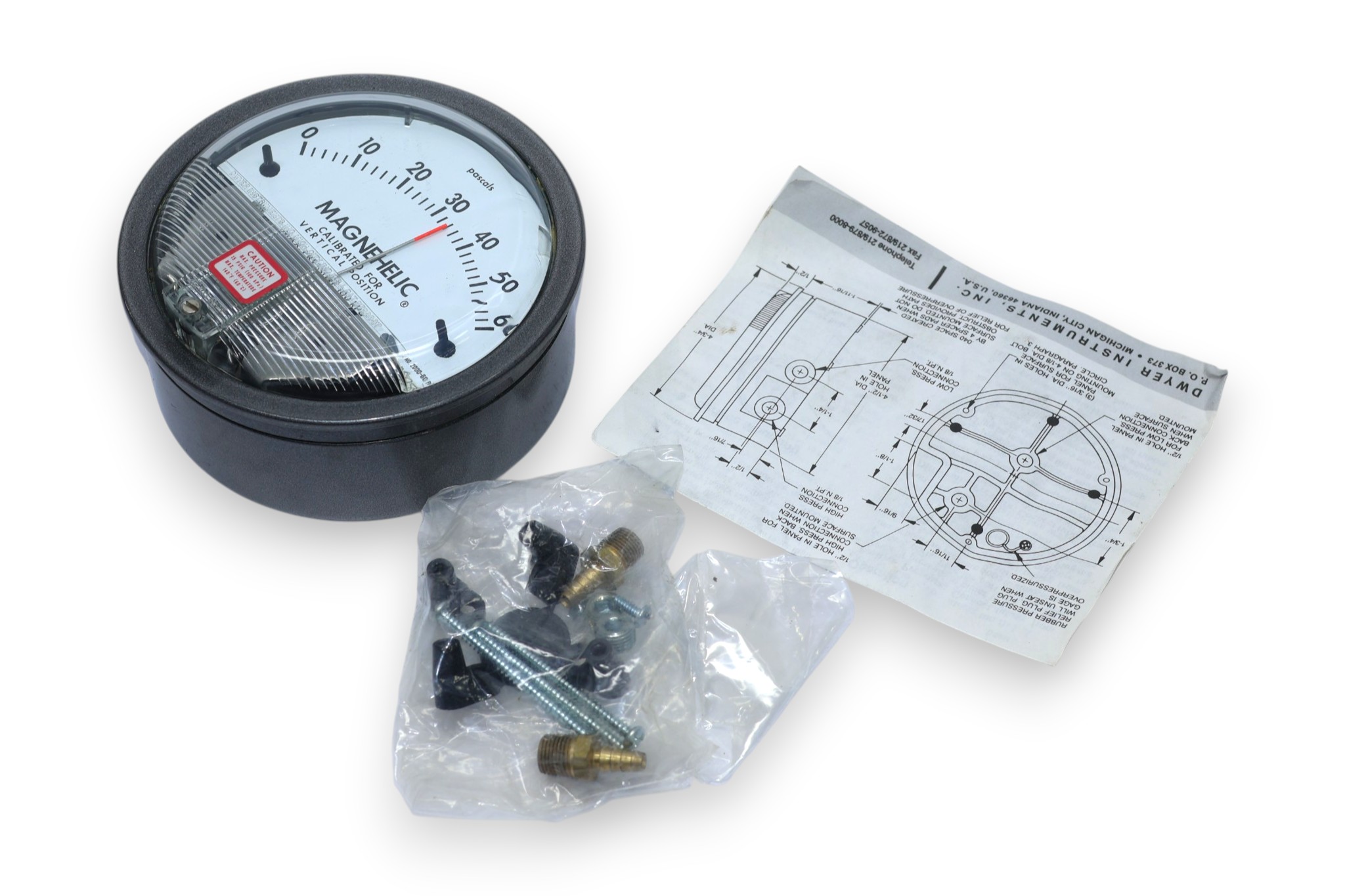 MAGNEHELIC 2000-60PAC DIFFERENTIAL PRESSURE GAUGE