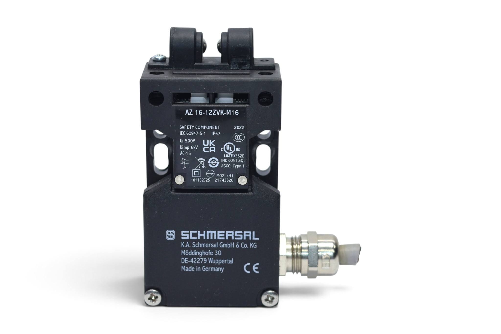 SCHMERSAL AZ 16-12ZVK-M16 LIMIT SWITCH 101152725 - Image 3