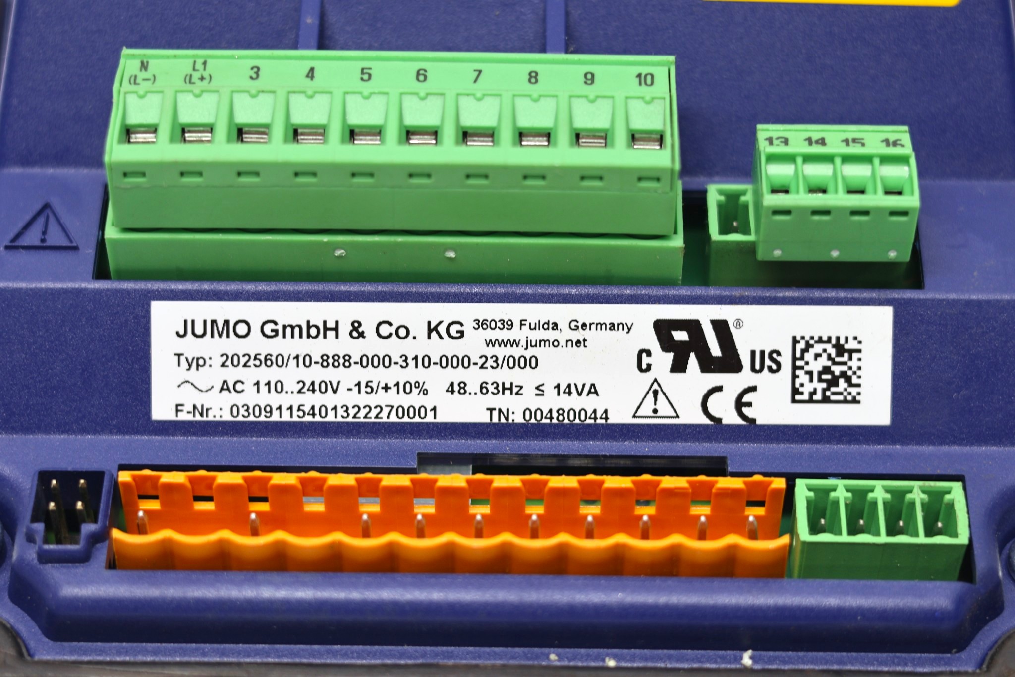 JUMO 202560/10-888-000-310-000-23/000 PH TRANSMITTER / CONTROLLER AQUIS 500 - Image 2