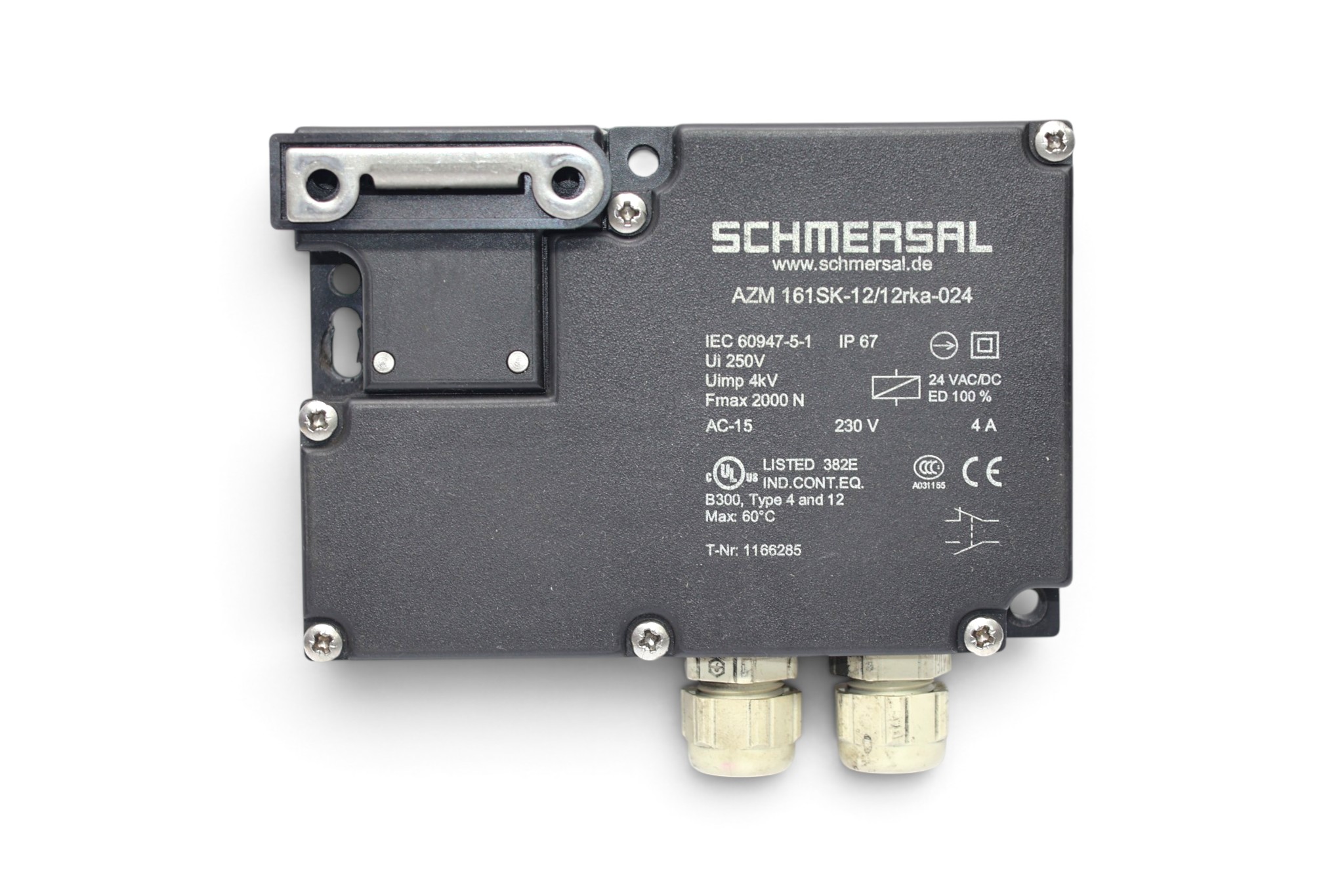 SCHMERSAL AZM 161SK-12/12RKA-024 SOLENOID INTERLOCK 101166285 - Image 3