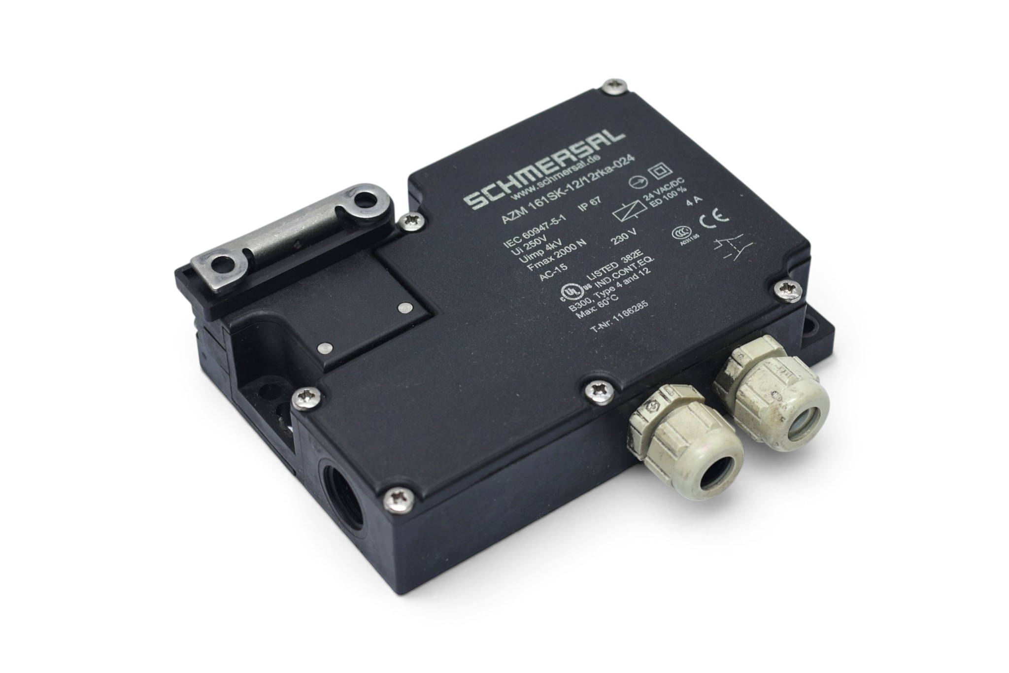 SCHMERSAL AZM 161SK-12/12RKA-024 SOLENOID INTERLOCK 101166285