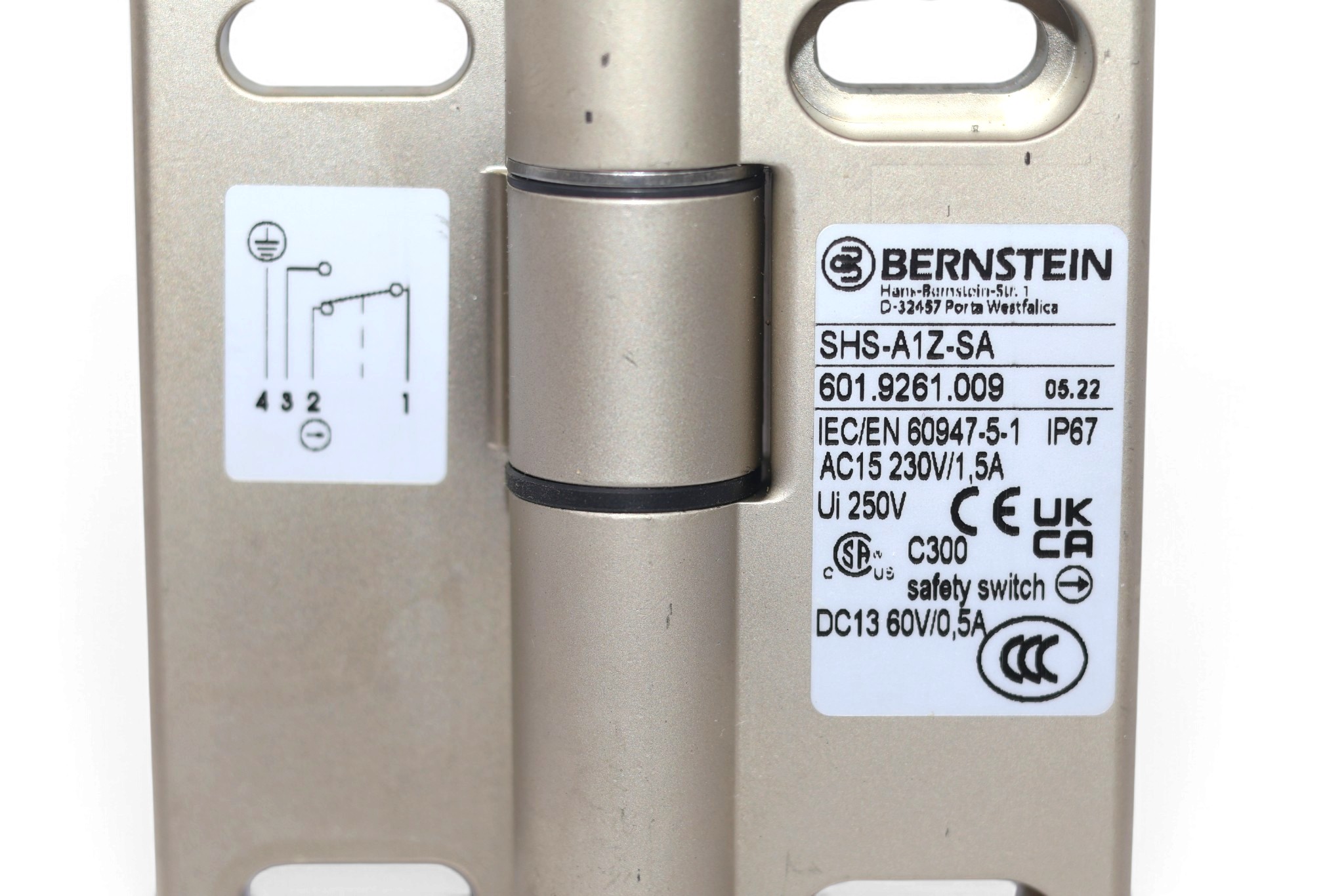 BERNSTEIN SHS-A1Z-SA SAFETY HINGE SWITCH 601.9261.009 - Image 2