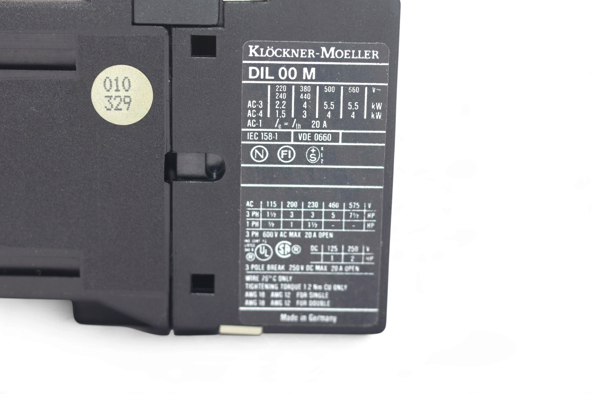 MOELLER DIL00M CONTACTOR (48 V) - Image 3