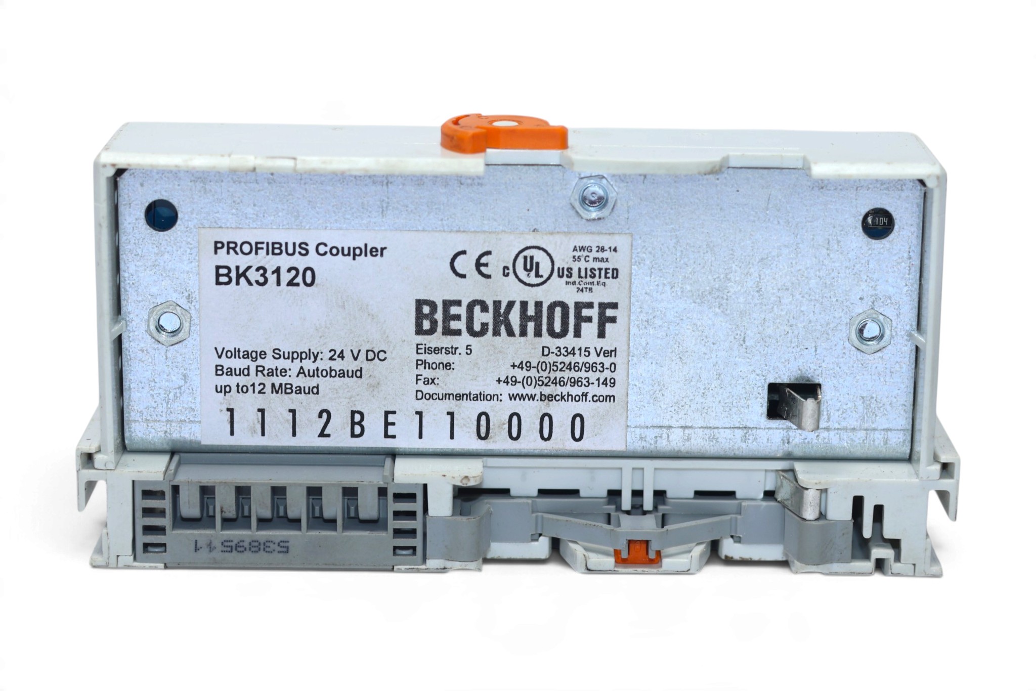 BECKHOFF BK3120 PROFIBUS PLUS BUS COUPLER - Image 2