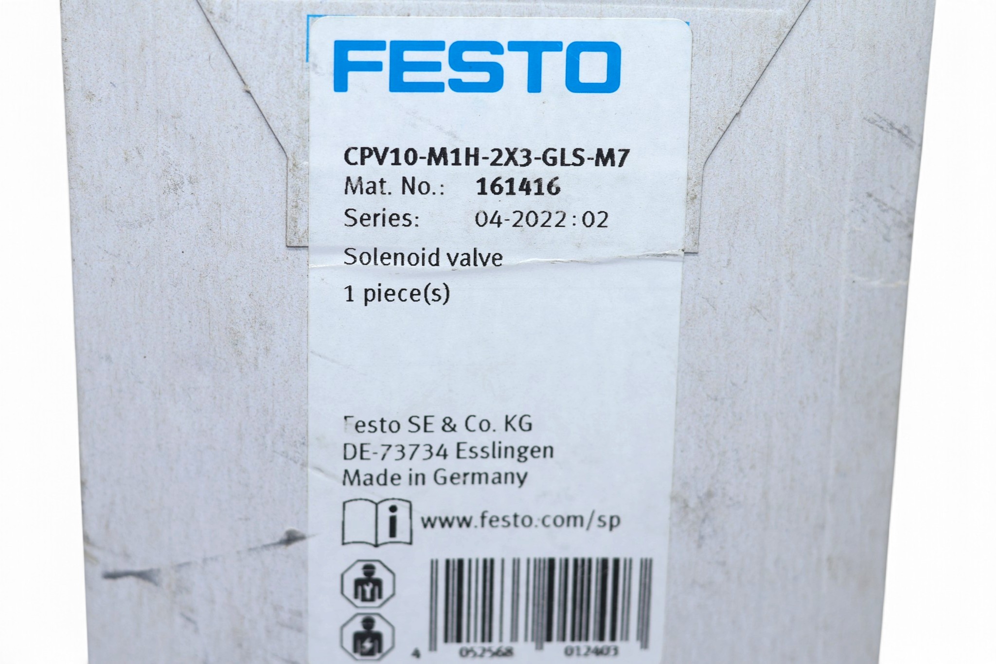 FESTO CPV10-M1H-2X3-GLS-M7 SOLENOID VALVE 161416 - Image 2