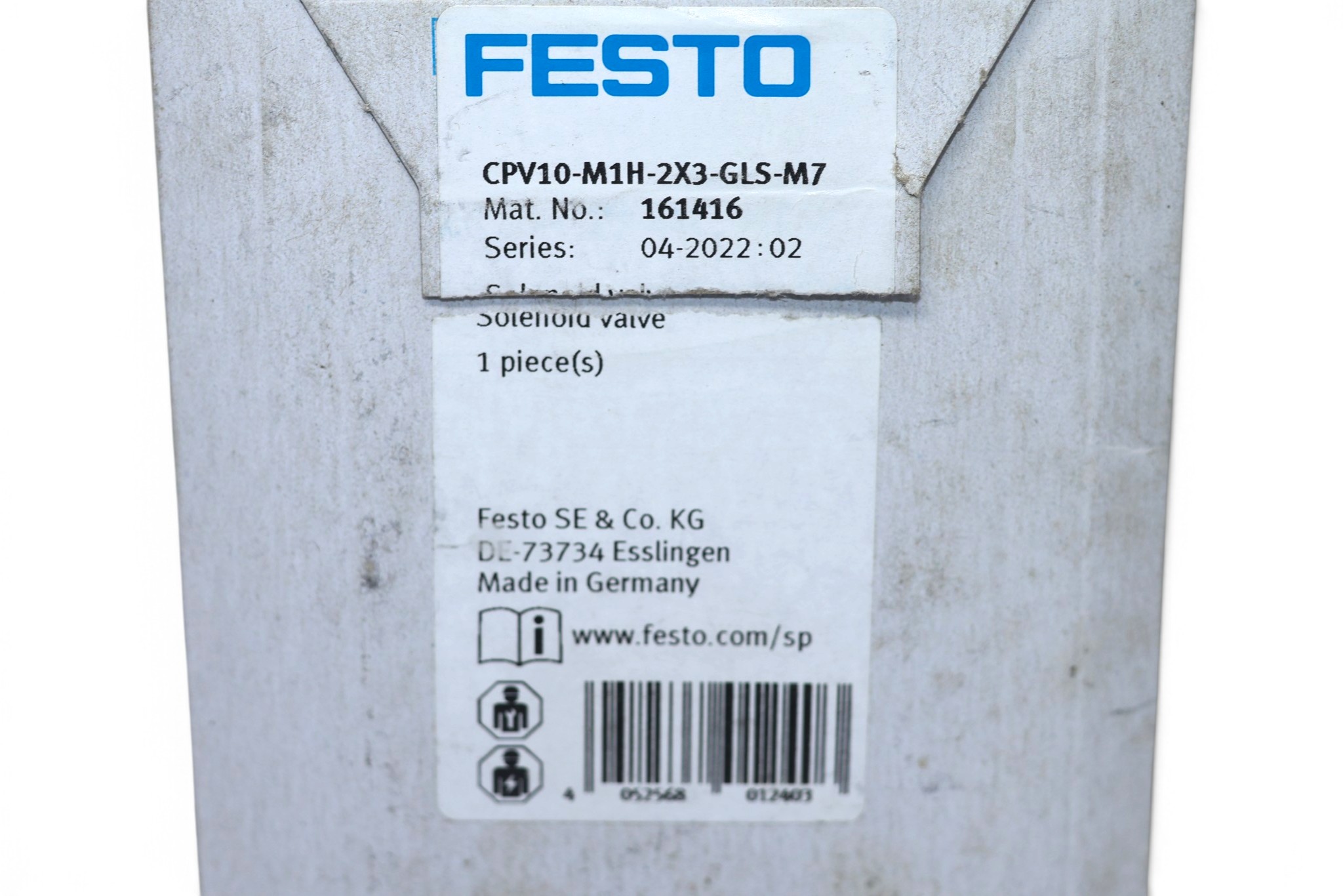 FESTO CPV10-M1H-2X3-GLS-M7 SOLENOID VALVE 161416 - Image 3