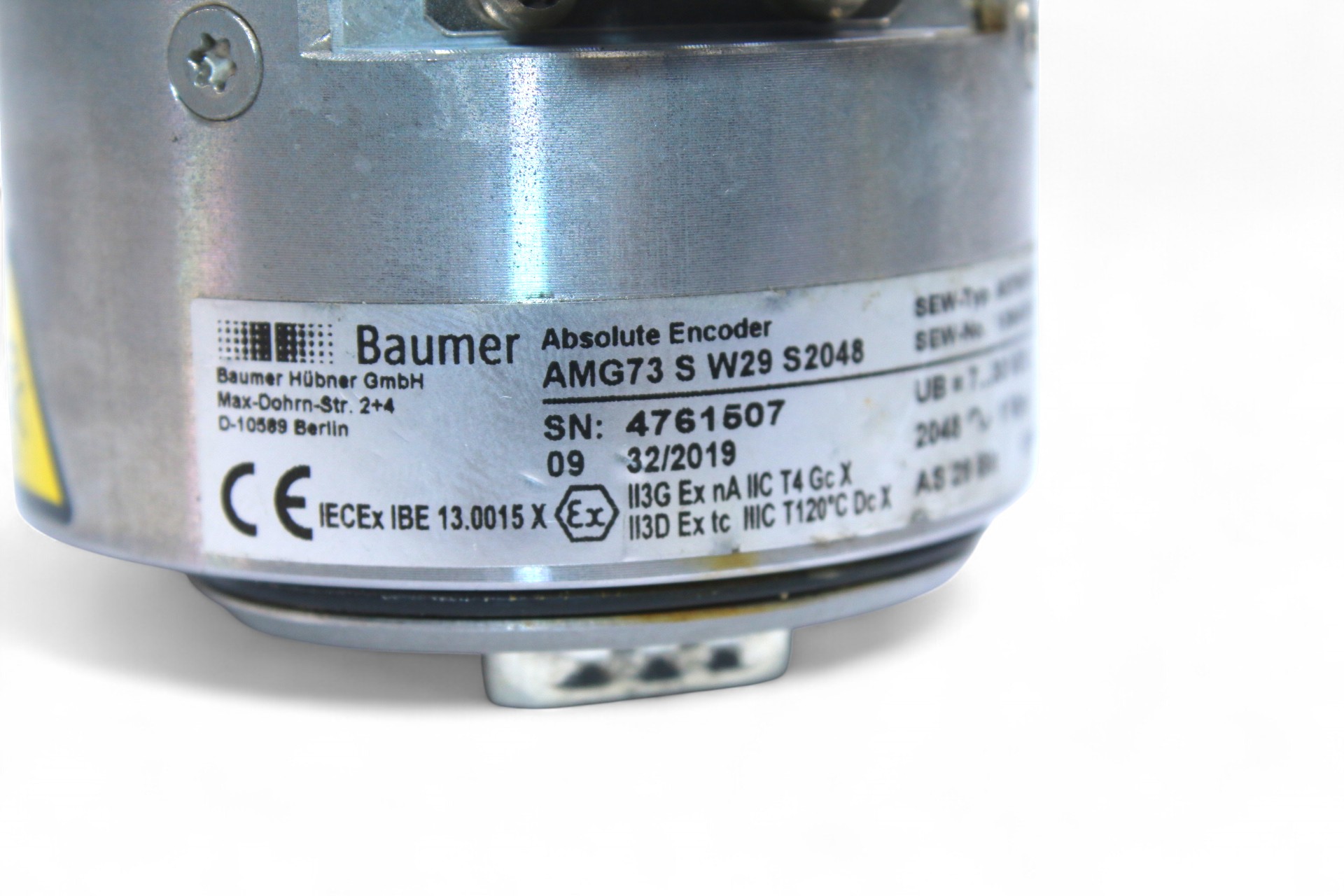 Baumer AMG73 S W29 S2048 13643878 ABSOLUTE ENCODERS AS7W/AV7W - Image 2