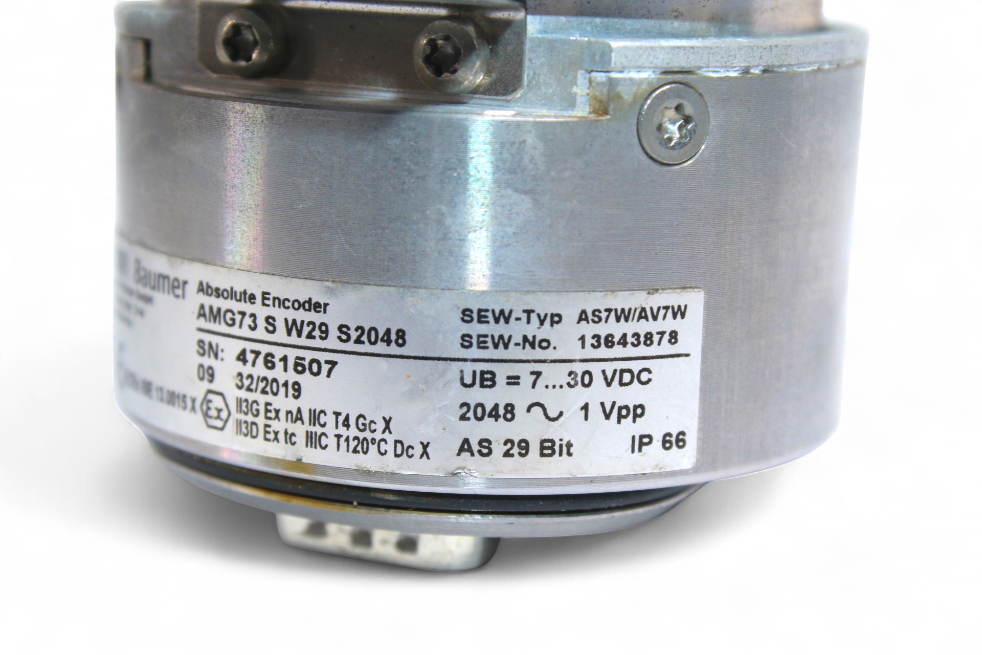 Baumer AMG73 S W29 S2048 13643878 ABSOLUTE ENCODERS AS7W/AV7W - Image 3