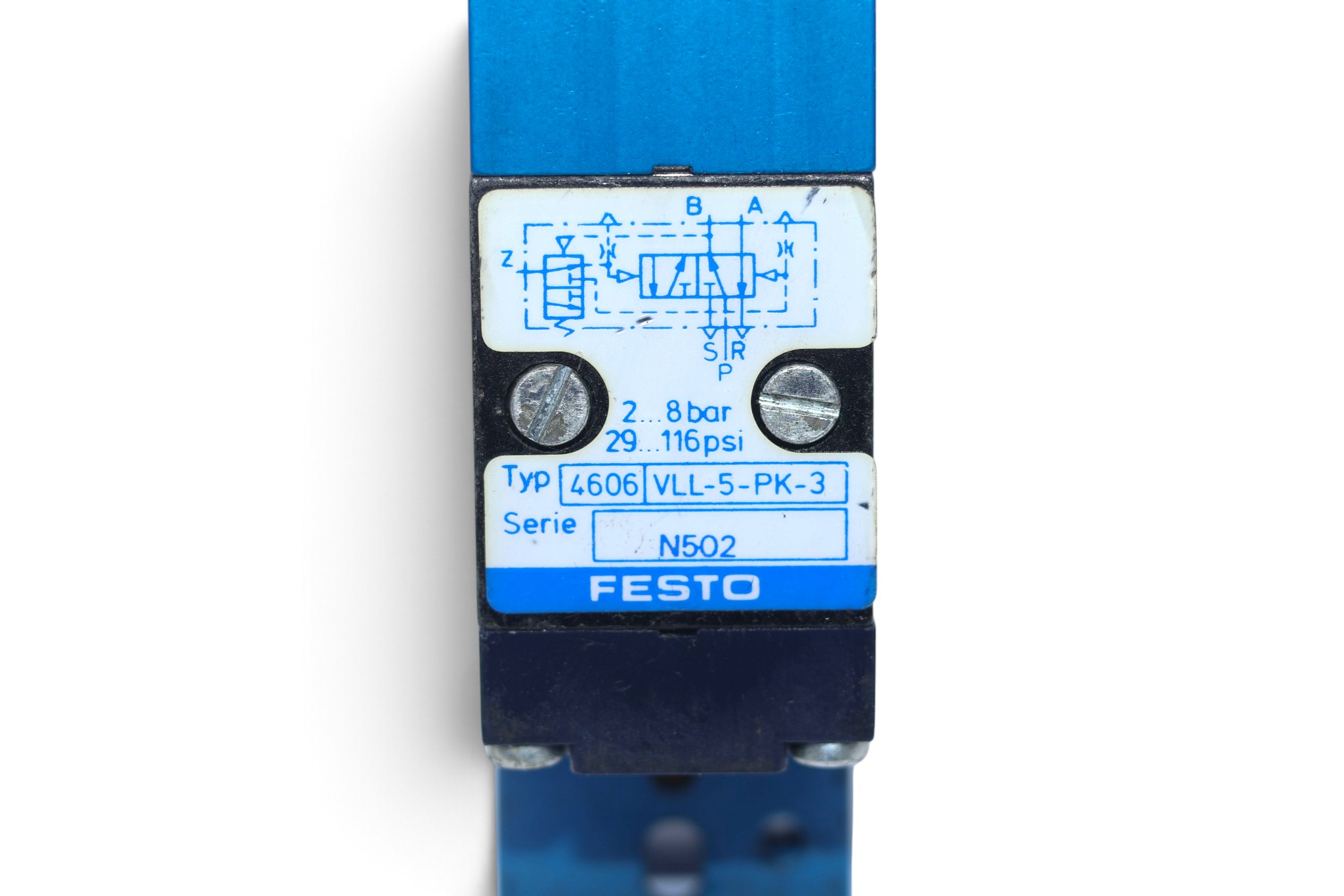 FESTO VLL-5-PK-3 BINARY REDUCTION VALVE 4606 - Image 2